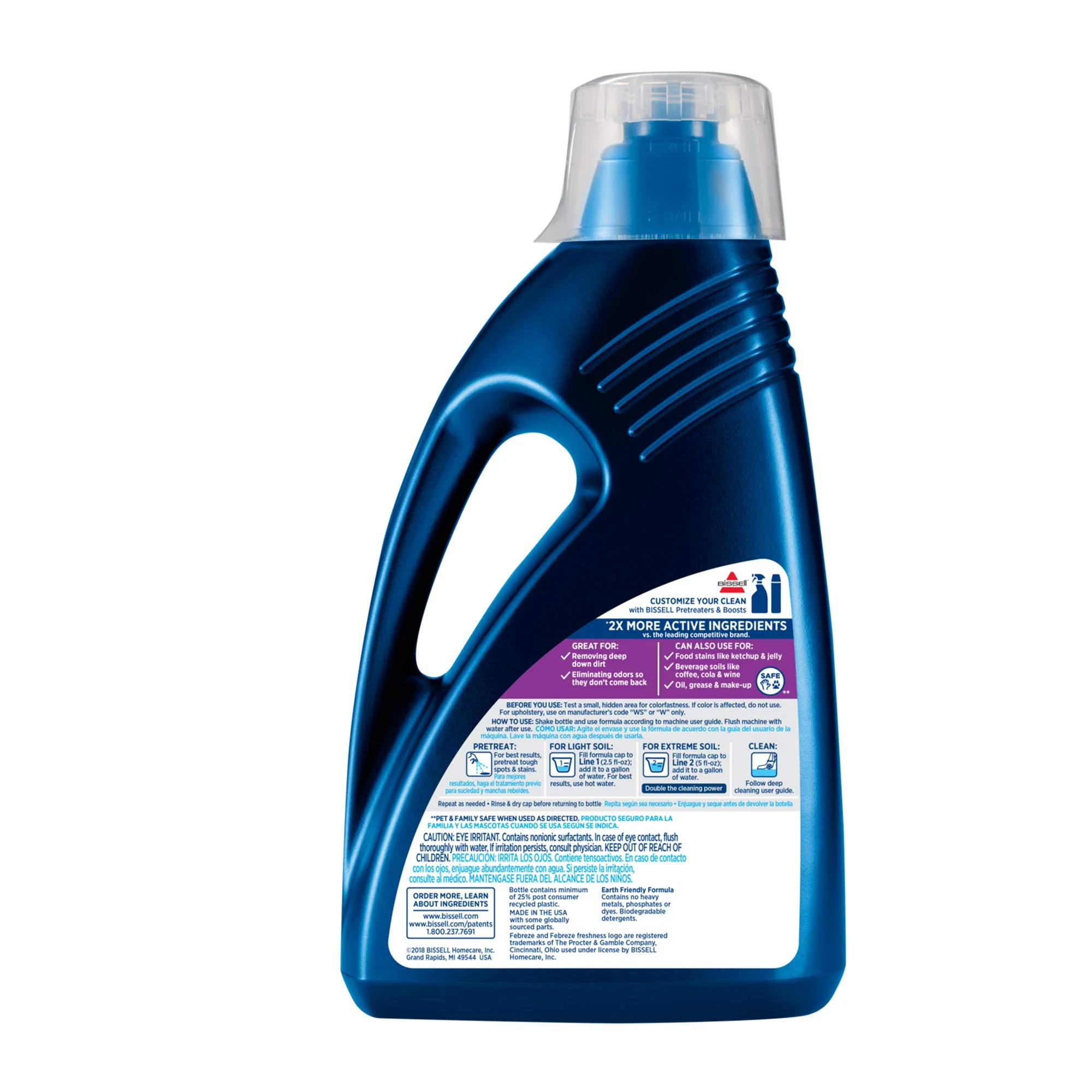 Bissell DeepClean + Refresh with Febreze Freshness Spring & Renewal Formula,1052A,60 Ounces,(Pack of 2) - Image 8
