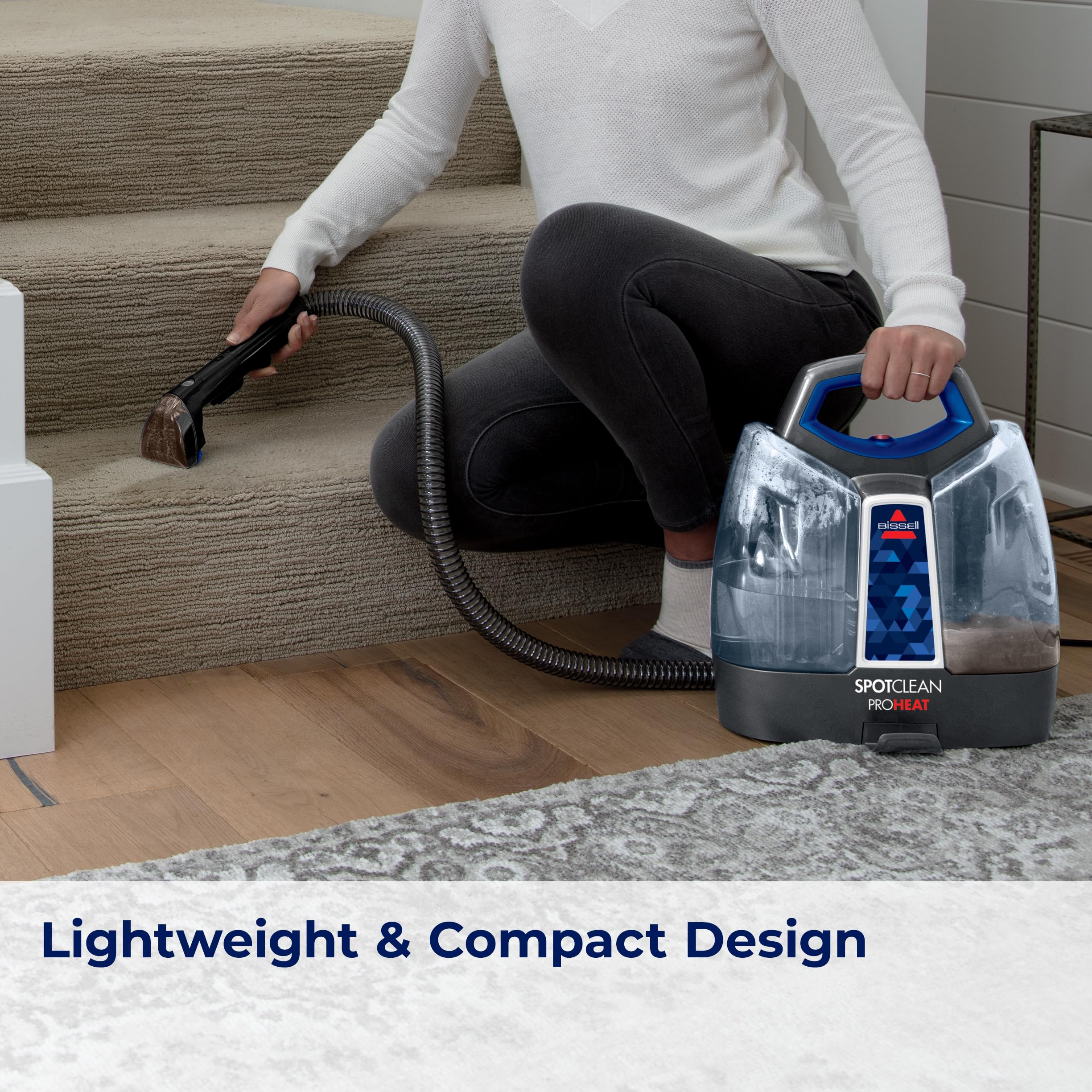 Bissell SpotClean ProHeat Portable Spot and Stain Carpet Cleaner, 2694, Blue - Image 4
