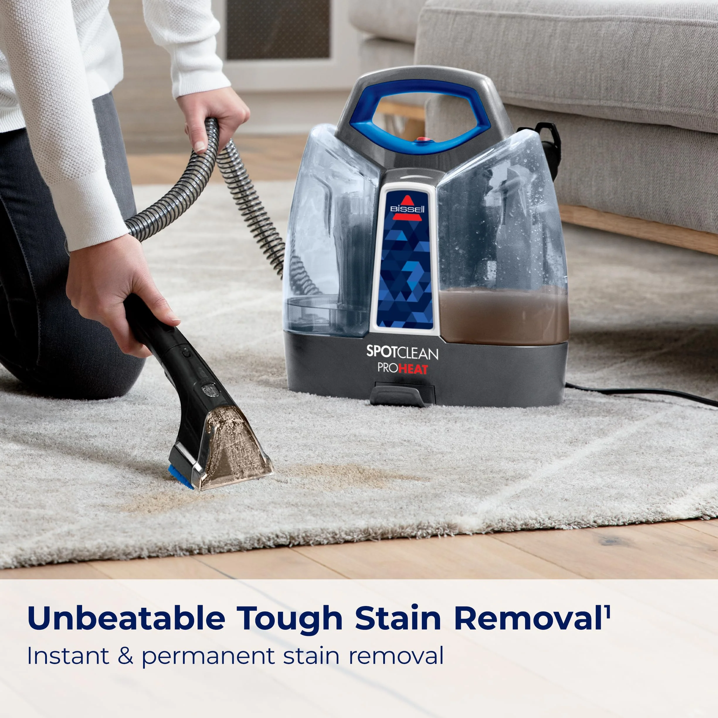 Bissell SpotClean ProHeat Portable Spot and Stain Carpet Cleaner, 2694, Blue - Image 7