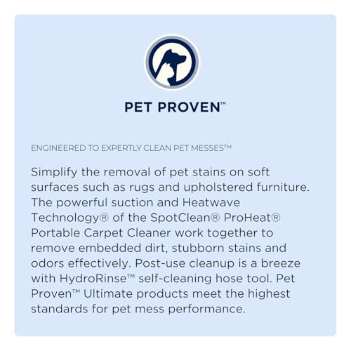 Bissell SpotClean ProHeat Portable Spot and Stain Carpet Cleaner, 2694, Blue - Image 8