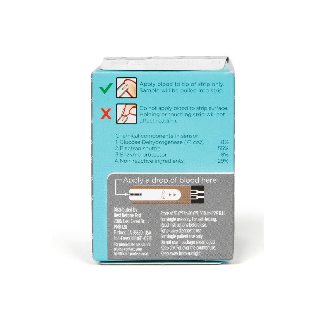 BKT TD-4279 Blood Glucose Test Strips 50ct - NOT for Keto-Mojo GK+ - Only for BKT Meter and Original Keto-Mojo Bluetooth TD-4279 - Image 2