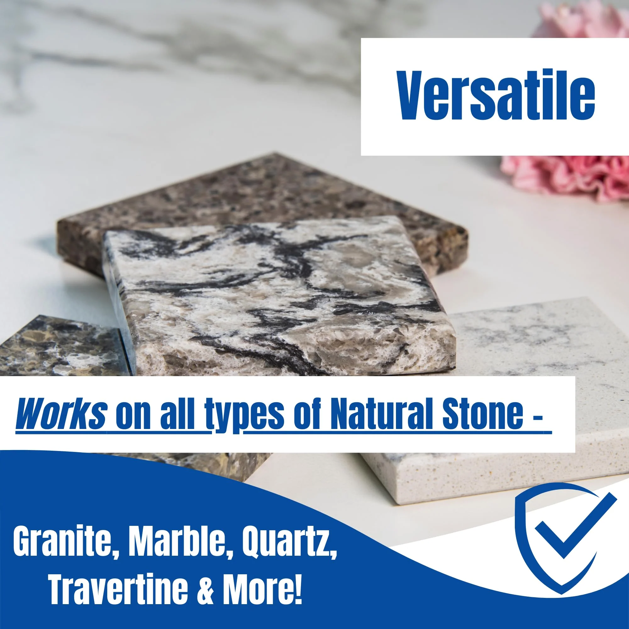 Black Diamond Stoneworks GRANITE PLUS! 2 in 1 Cleaner & Sealer for Granite, Marble, Travertine, Limestone, Ready to Use! (1-Quart/1-Gallon) - Image 7