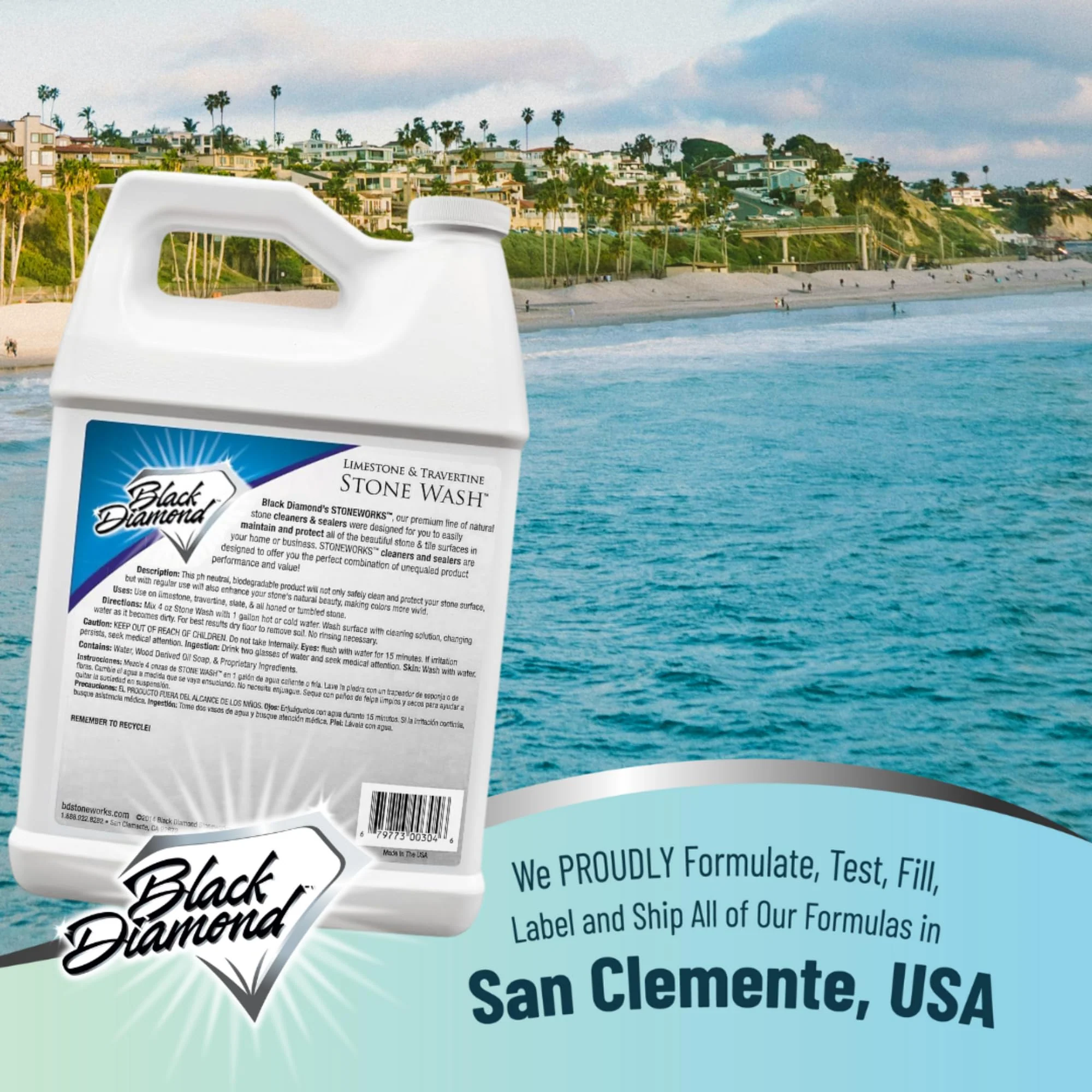 Black Diamond Stoneworks Natural Stone Cleaner - Limestone, Slate & Travertine Cleaner - Natural Stone Shower Cleaner for Marble - Concentrated PH Neutral Stone Floor Cleaner - 1-Gallon. - Image 9