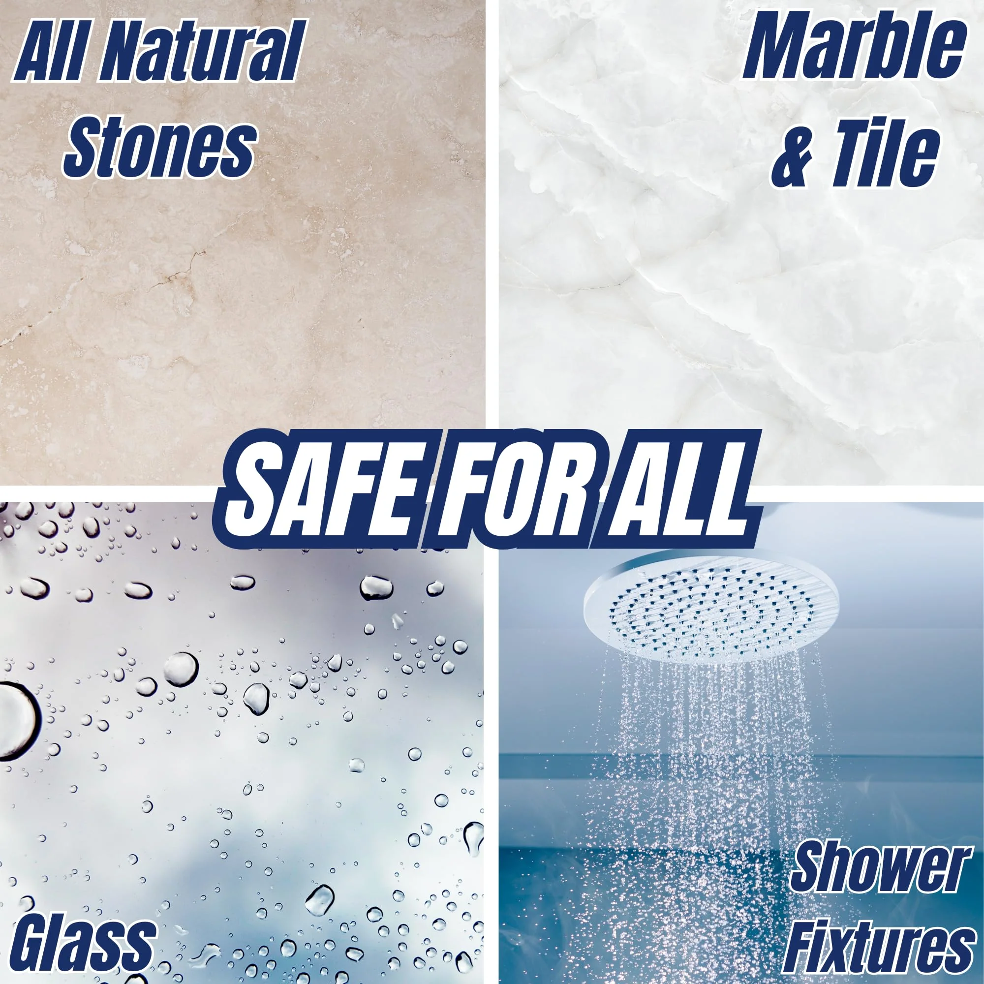 Black Diamond Stoneworks Natural Stone Shower Soap Scum Remover Spray. For Cleaning Bathtubs, Glass Doors, Tubs, Travertine, Marble, Tile. Heavy Duty, Safe Acid-Free Cleaner. Safe for fixtures. - Image 7