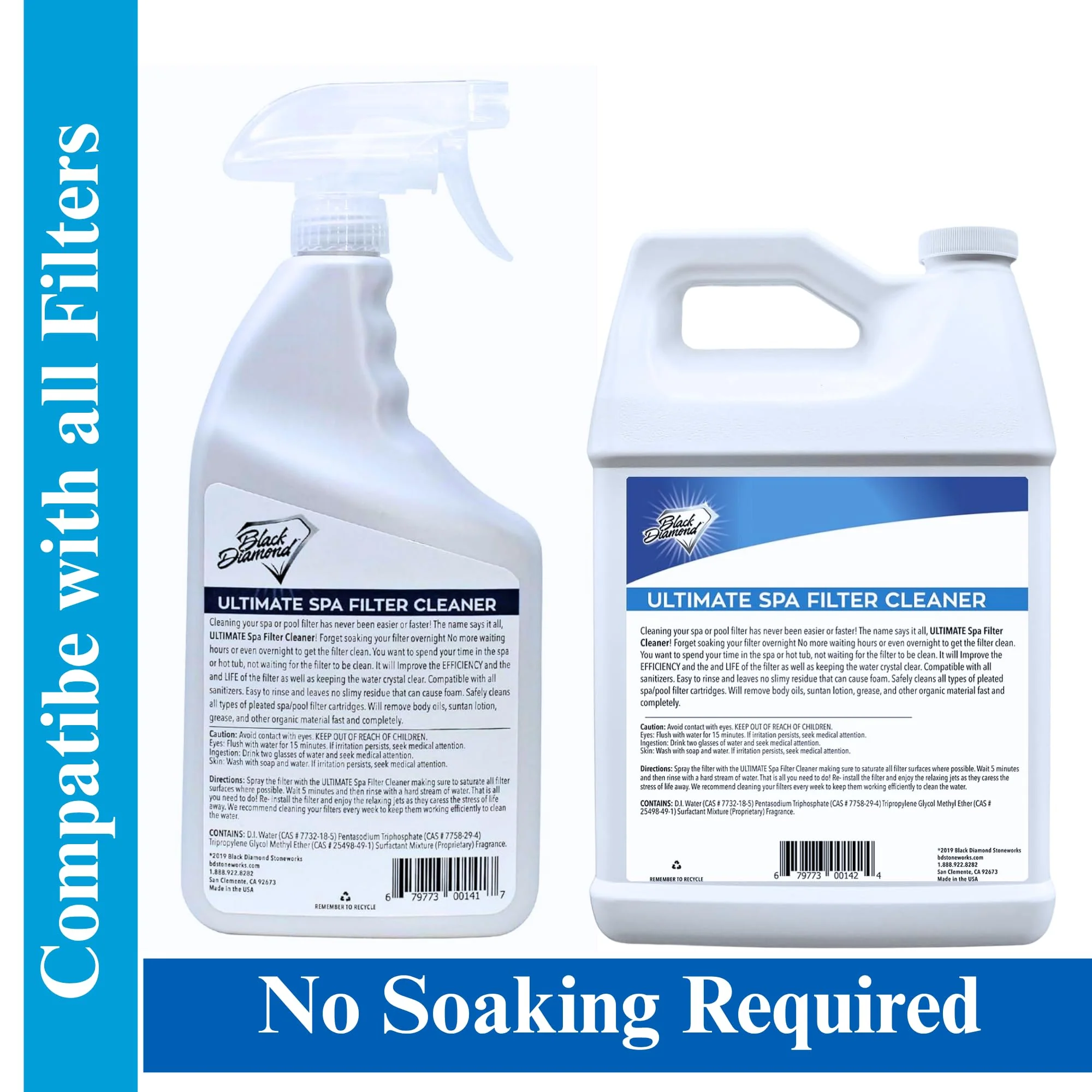 Black Diamond Stoneworks Ultimate Spa Filter Cleaner Fast-Acting Spray. Works Instantly on Hot Tub & Pool Filters Leaving Behind no Sticky Residue. Prolongs Filter Life and Pool Equipment. No Soaking - Image 8