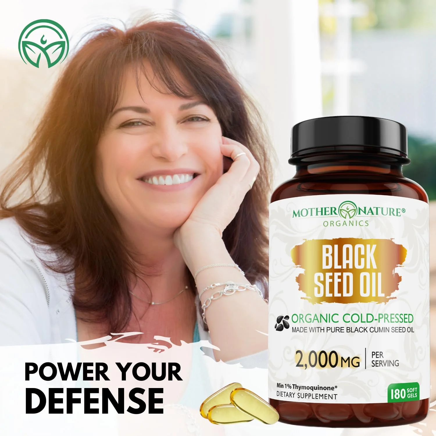 Black Seed Oil Capsules – Organic Cold Pressed Black Cumin Oil, High TQ Nigella Sativa, 1000mg per Capsule, 3 Month Supply - 180 Softgels - Image 6