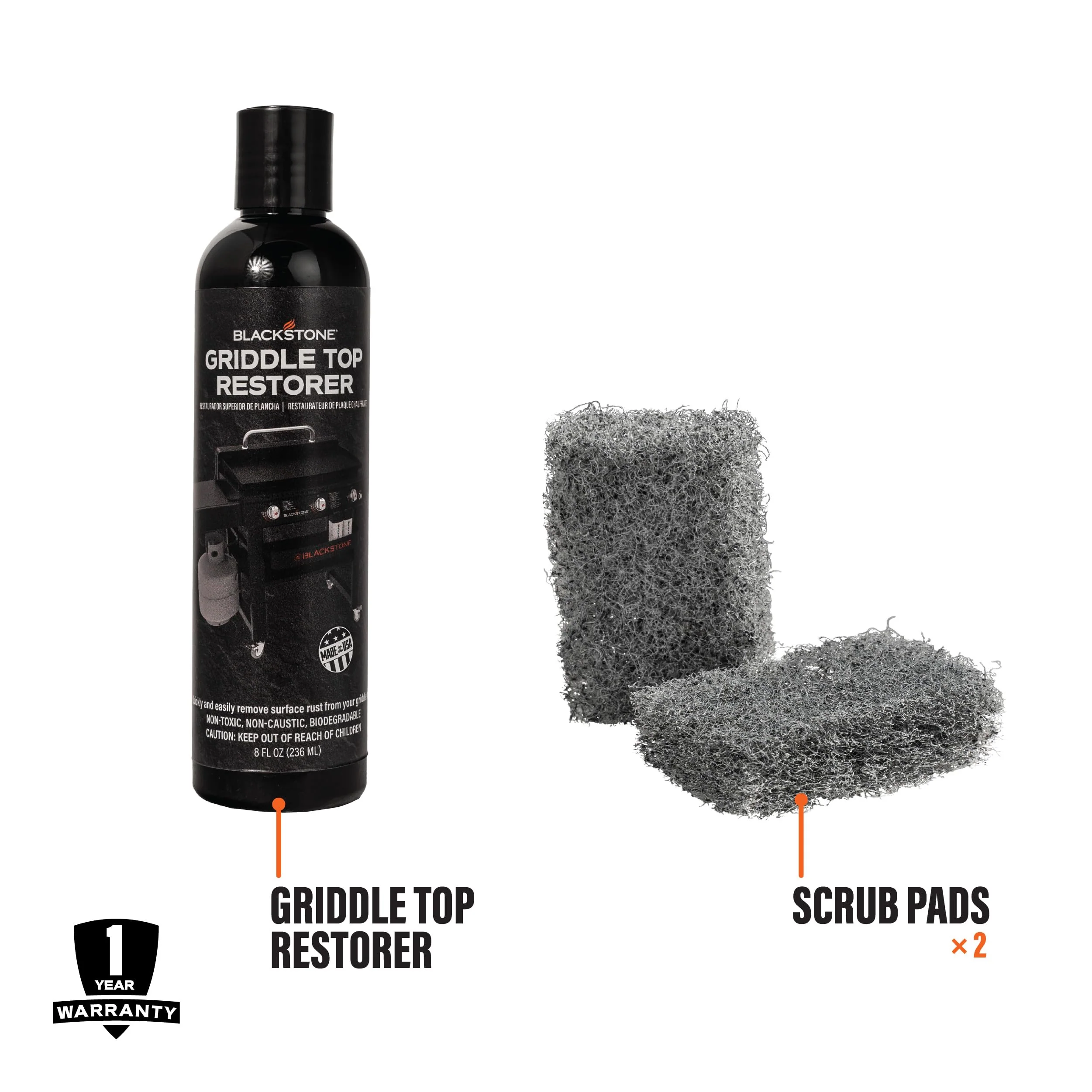 BLACKSTONE 4165 Griddle Top Restoration Kit, 3 Piece - Image 5