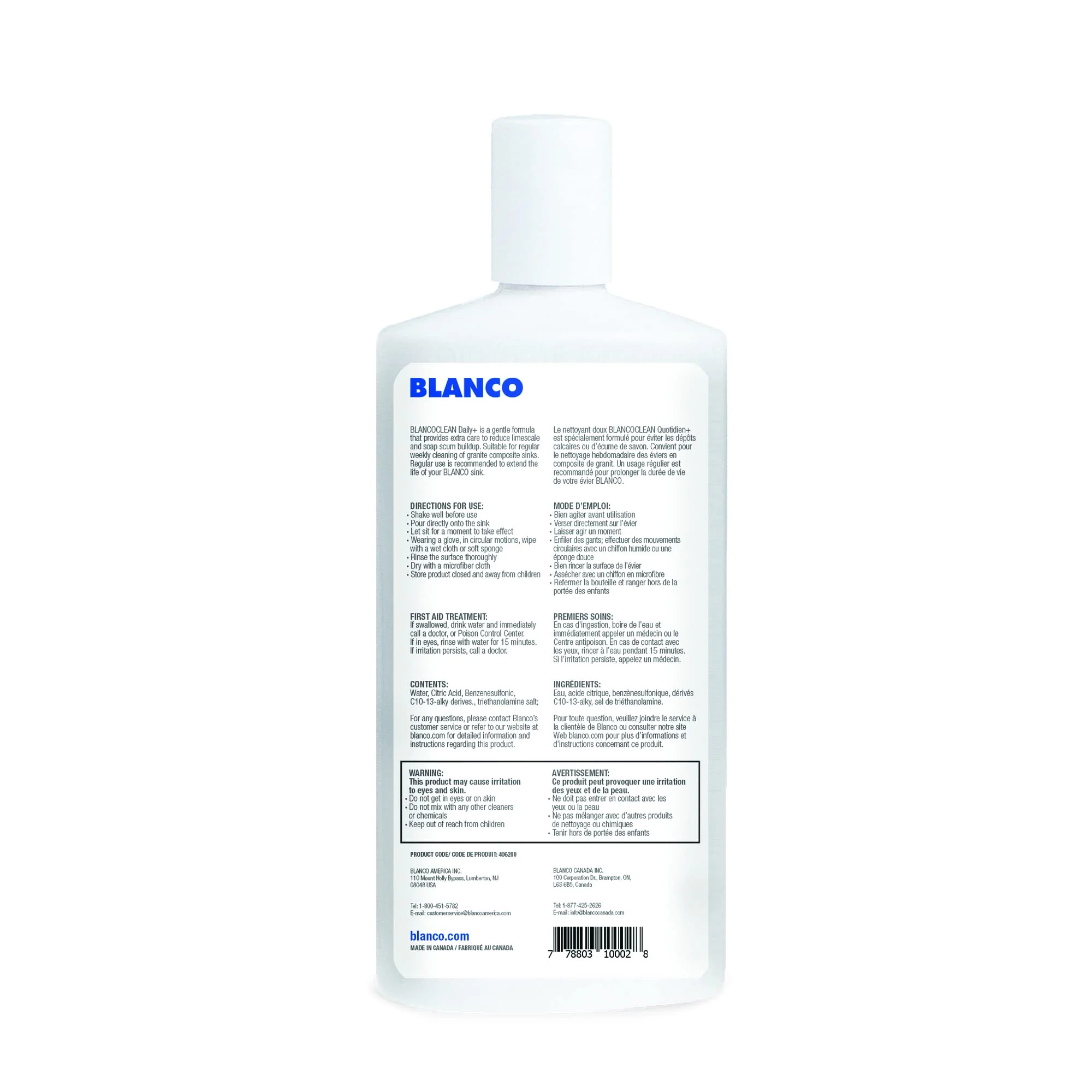 BLANCO 406200 BLANCOCLEAN Daily Silgranit Sink Cleaner, 16 Oz, White - Image 3