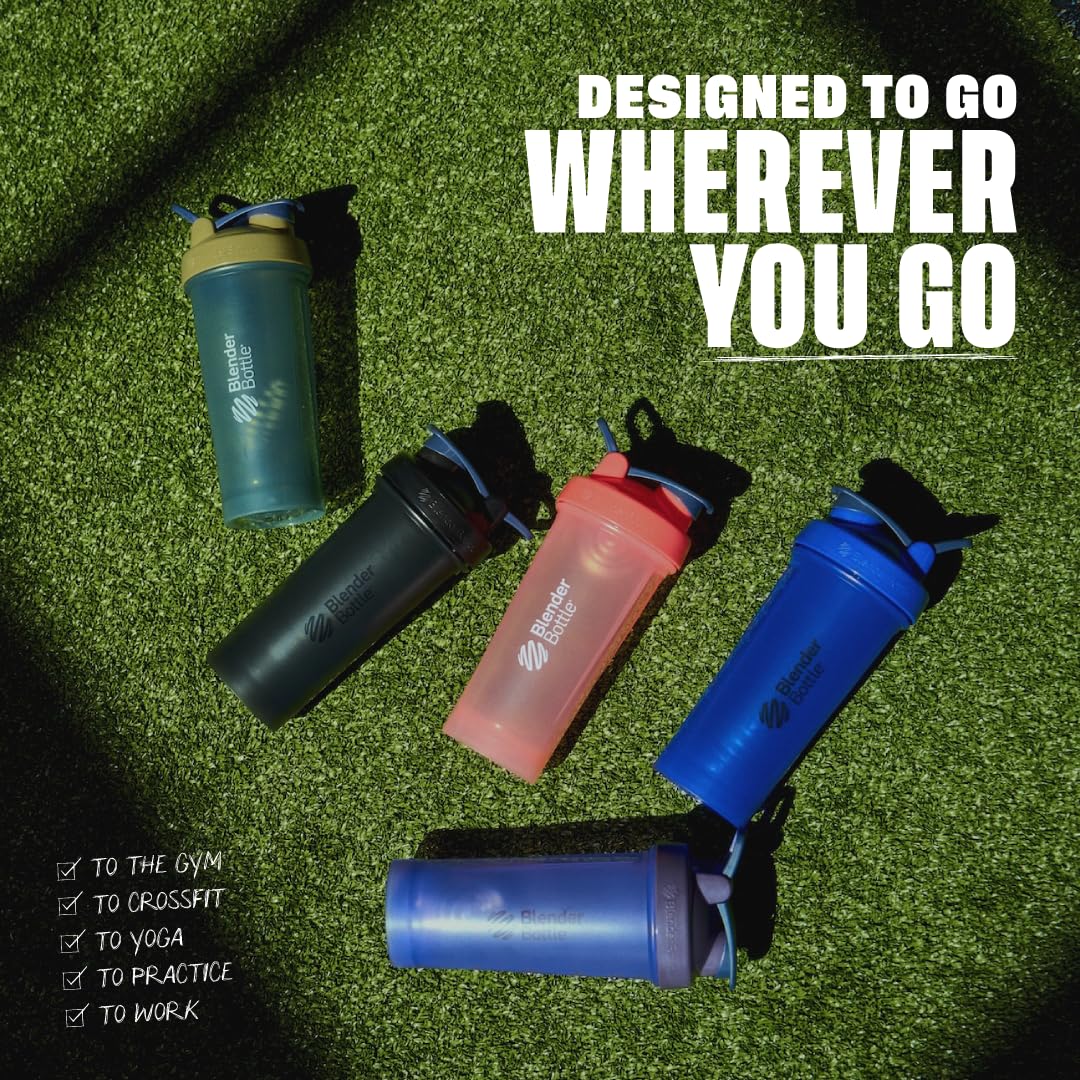 BlenderBottle Classic V2 Shaker Bottle Perfect for Protein Shakes and Pre Workout, 20-Ounce, Ocean Blue - Image 5