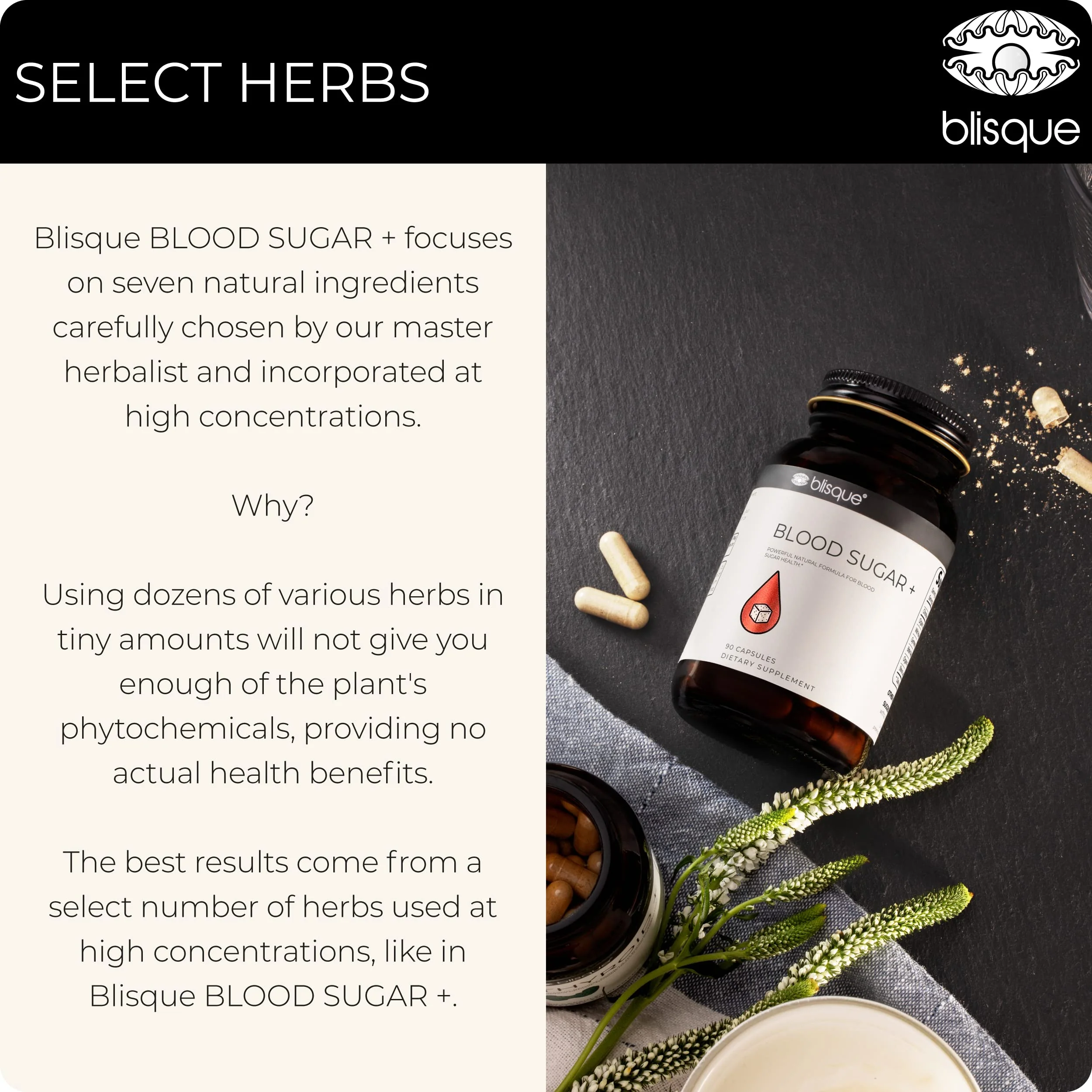 Blisque – Natural Blood Sugar Support Supplement to Help Maintain Already Healthy Blood Sugar Levels | with Cinnamon, Chromium, and Fenugreek | 90 Capsules | Vegan and Non-GMO | - Image 8