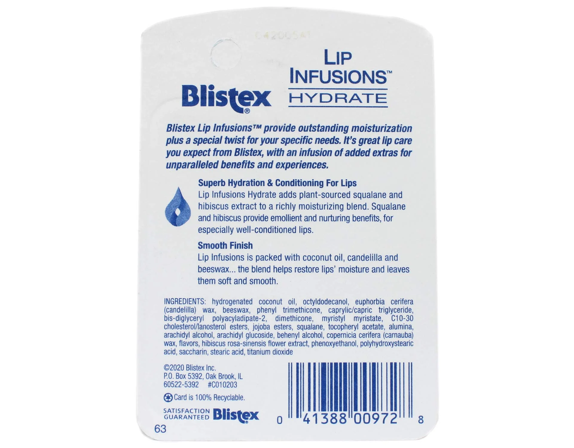 Blistex Lip Infusions Hydrate Lip Moisturizer 0.13 Ounce (6 Pack) - Image 2