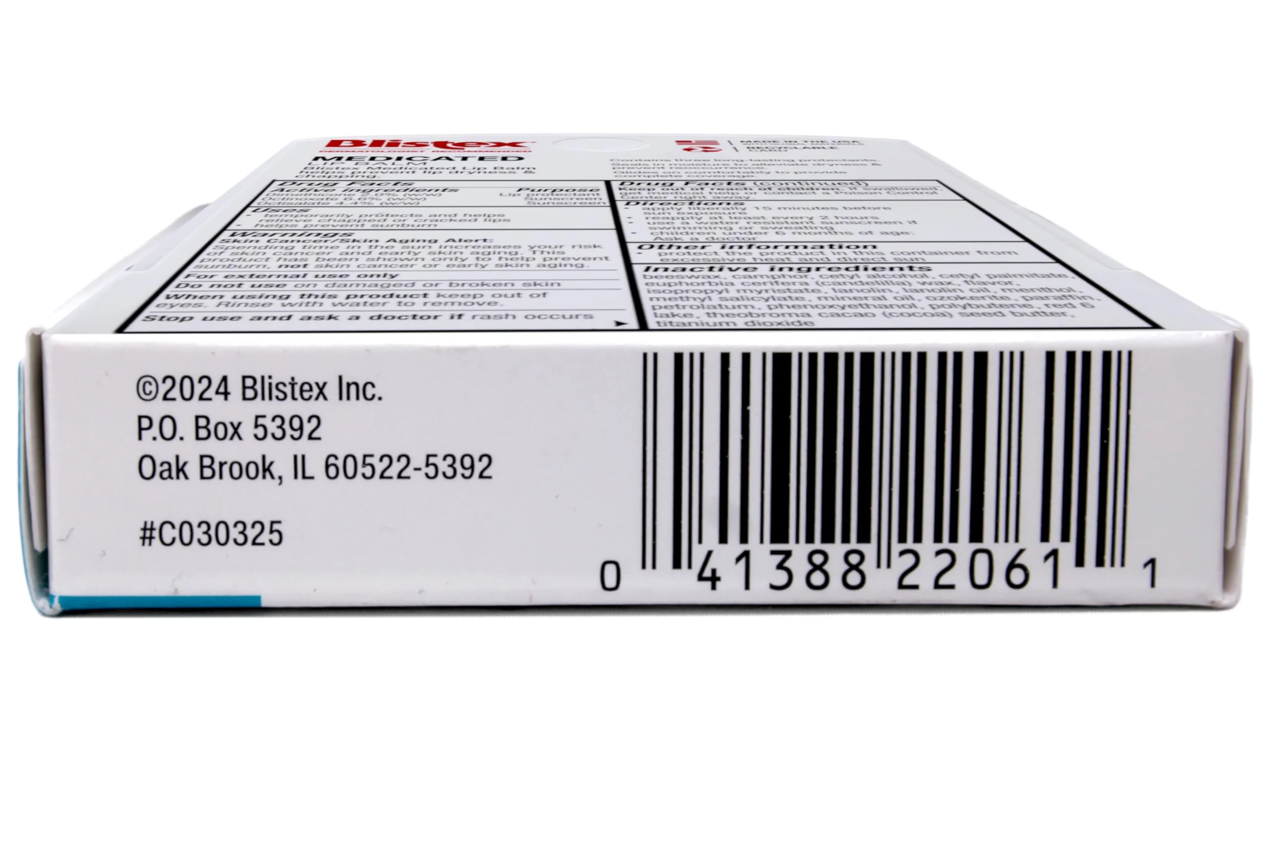 Blistex Medicated Lip Balm, 0.15 Ounce, SPF 15, Hydrating, Pack of 24 - Image 5