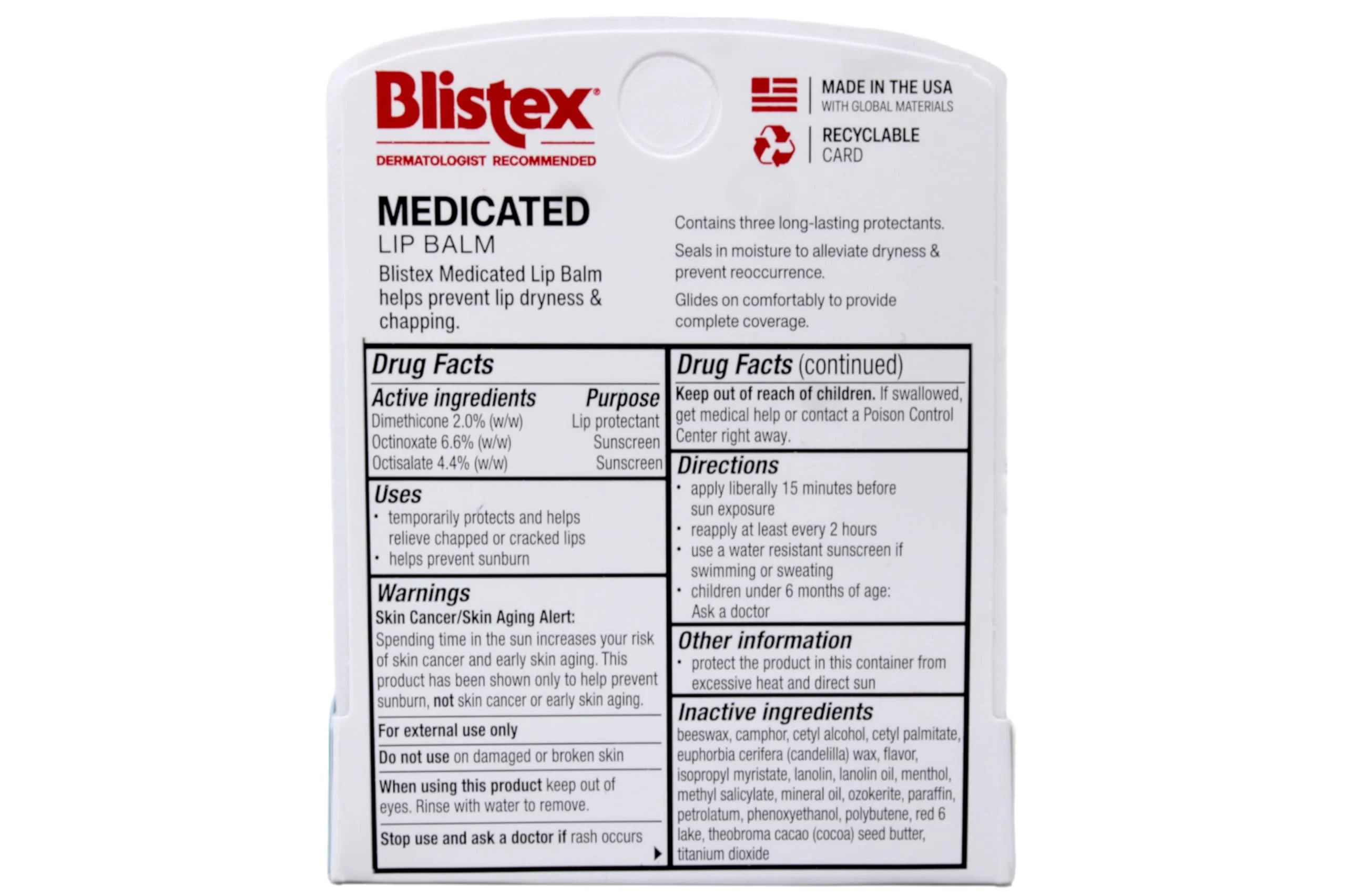 Blistex Medicated Lip Balm, 0.15 Ounce, SPF 15, Hydrating, Pack of 24 - Image 8