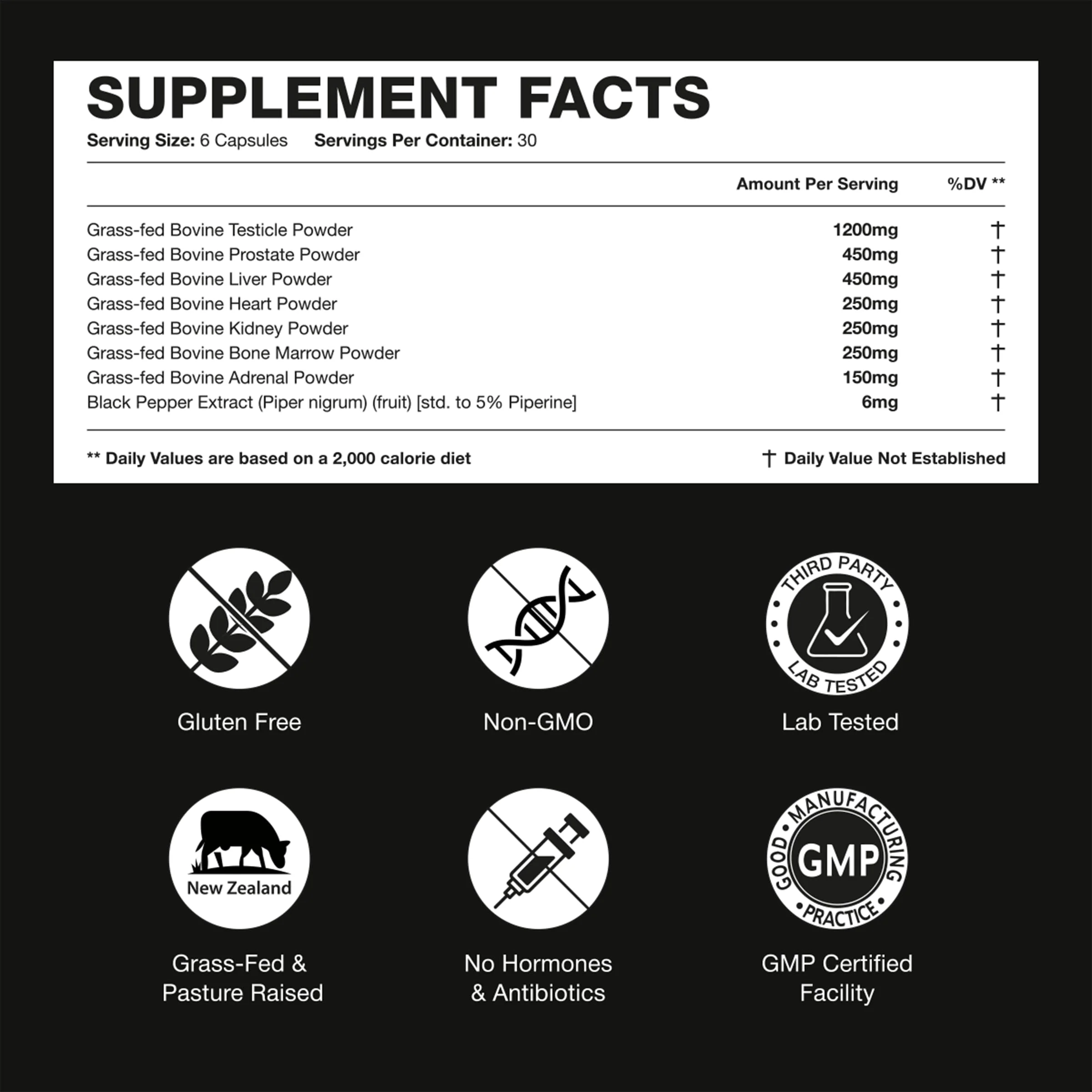 Bloomeo Beef Organ Supplement for Men | 100% Grass Fed Beef Liver Capsules with Bull Testicle, Prostate, Bone Marrow & More X: Ancestral Superfoods for Vital Energy, Immunity & Men’s Health, 180 ct - Image 2