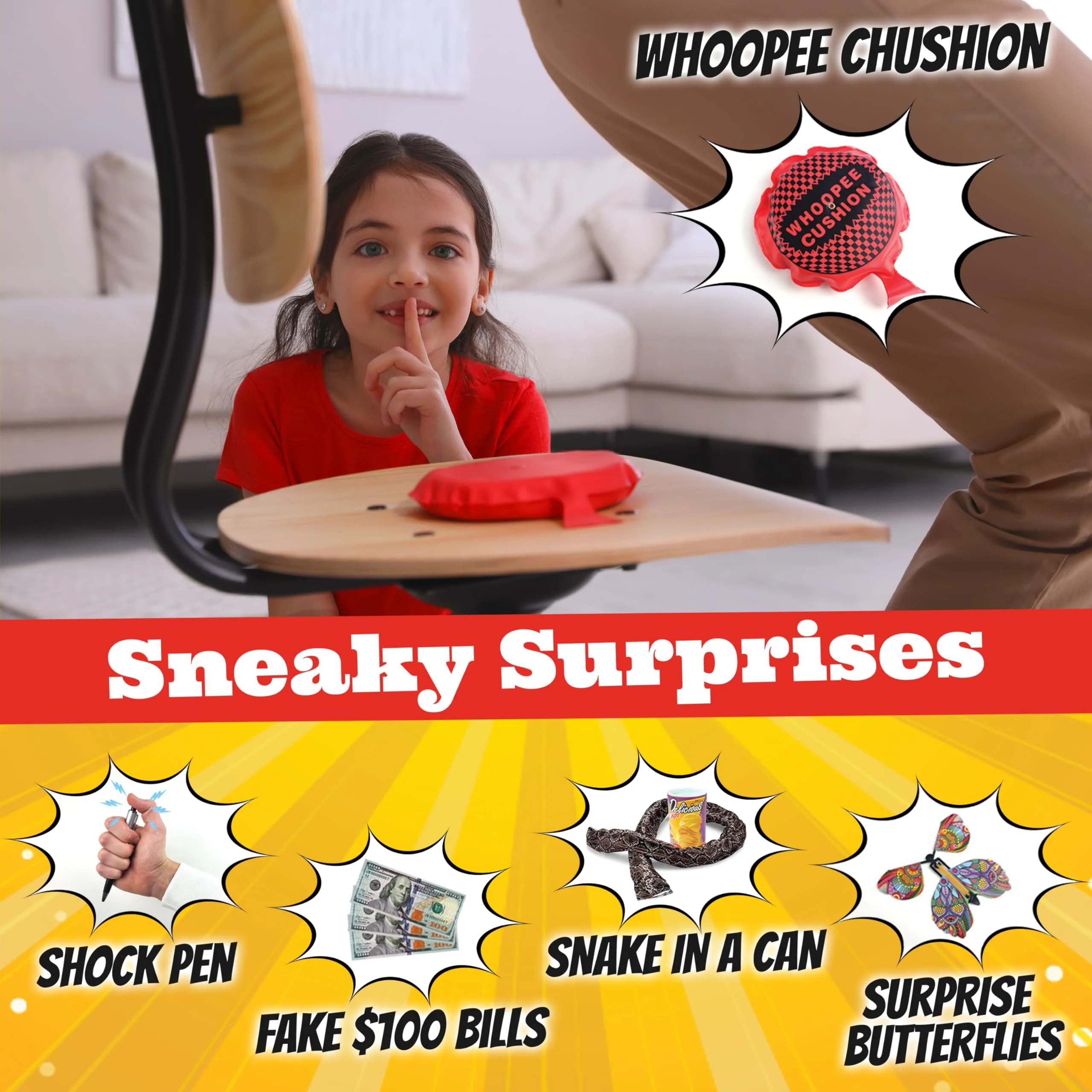BLOONSY Prank Kit | 20 Ultimate Practical Jokes & Pranks for Kids | Prank Toys Pack Set Box for Gifts - Image 4