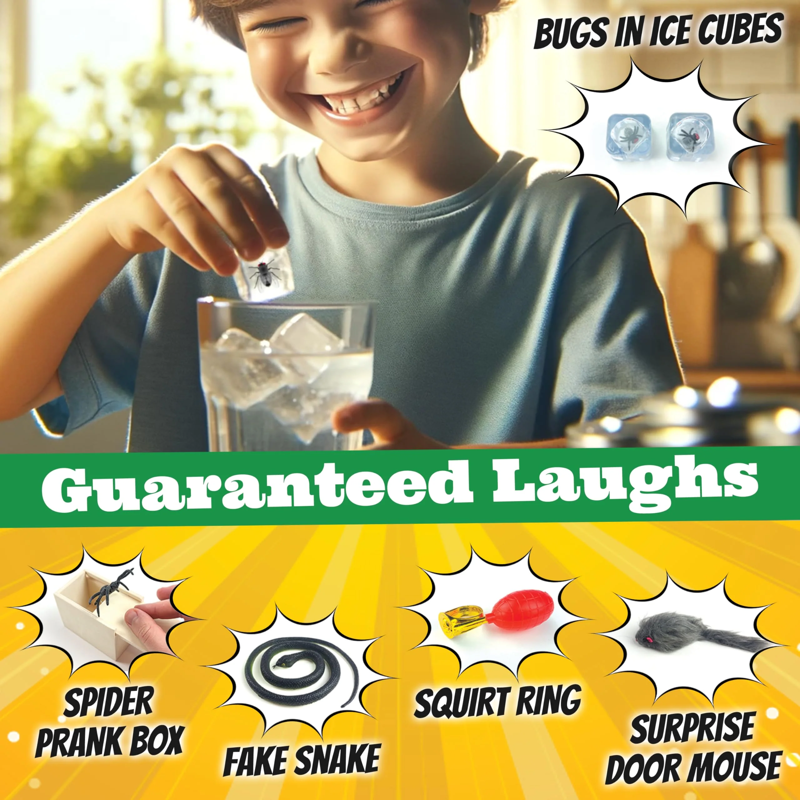 BLOONSY Prank Kit | 20 Ultimate Practical Jokes & Pranks for Kids | Prank Toys Pack Set Box for Gifts - Image 5