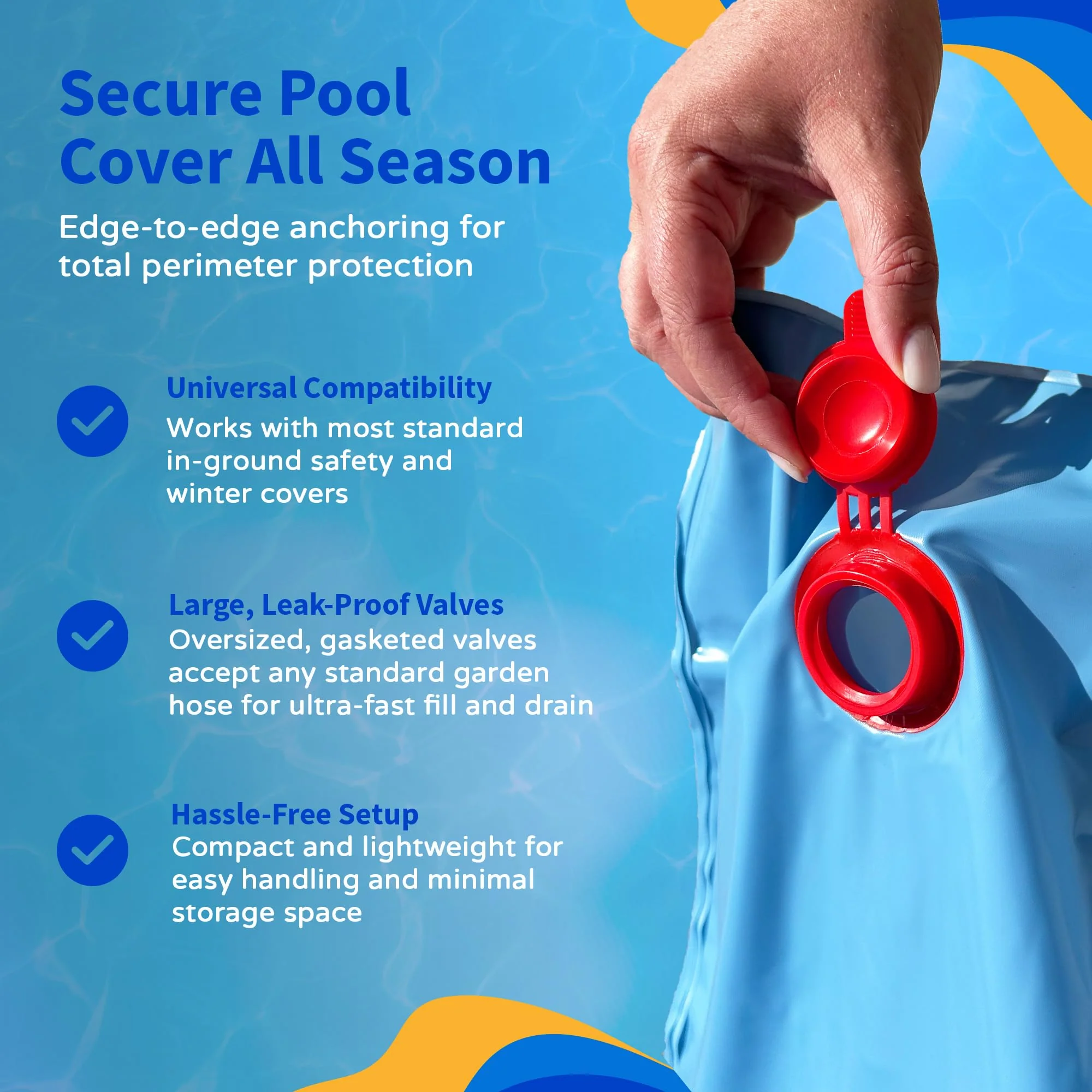 Blue Wave 8-ft Double Water Tube for Winter Pool Cover - 5 Pack - Image 2