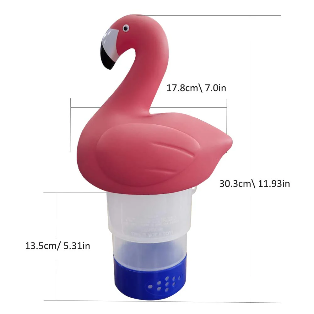 Blufree Chlorine Floater, Floating Chlorine Dispenser, Cute Animal Floating Pool Chlorinator Basket for Chemical Tablets Fits 3 Inch Tabs Bromine Holder Used for Pool Spa - Image 3