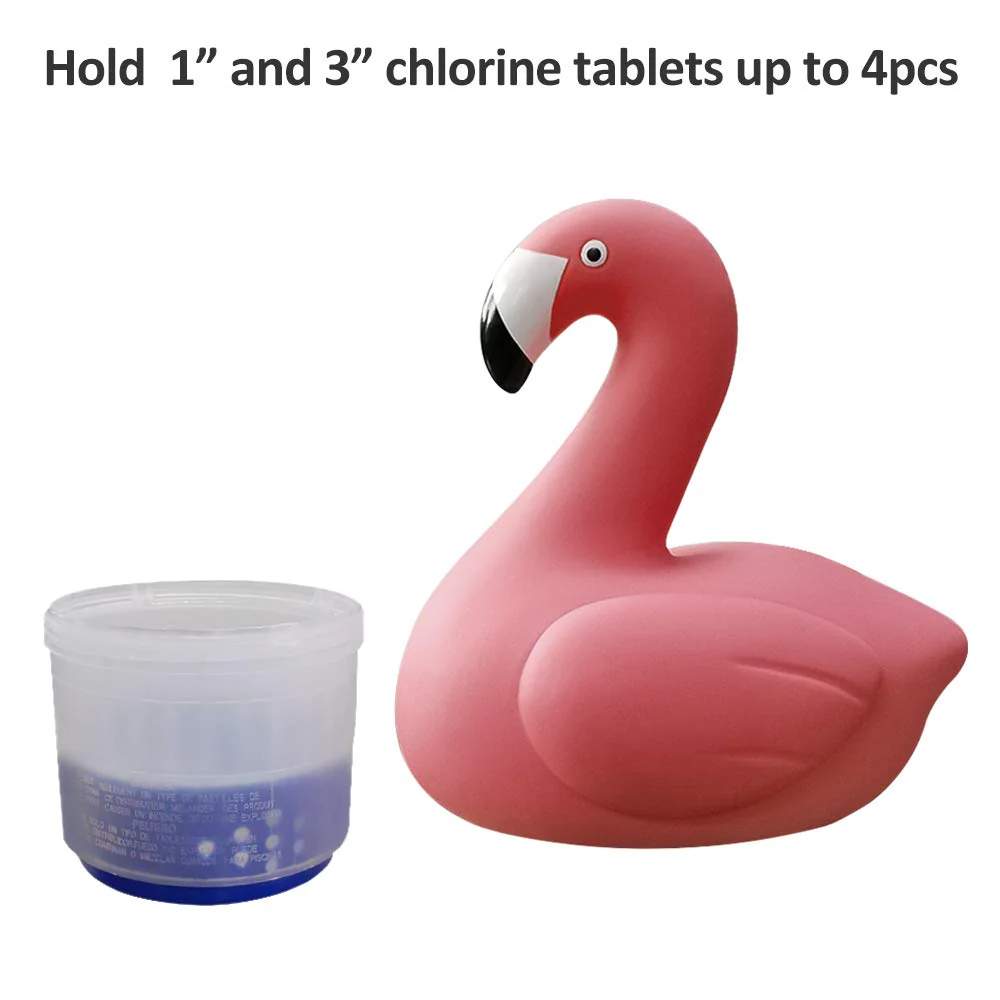 Blufree Chlorine Floater, Floating Chlorine Dispenser, Cute Animal Floating Pool Chlorinator Basket for Chemical Tablets Fits 3 Inch Tabs Bromine Holder Used for Pool Spa - Image 5