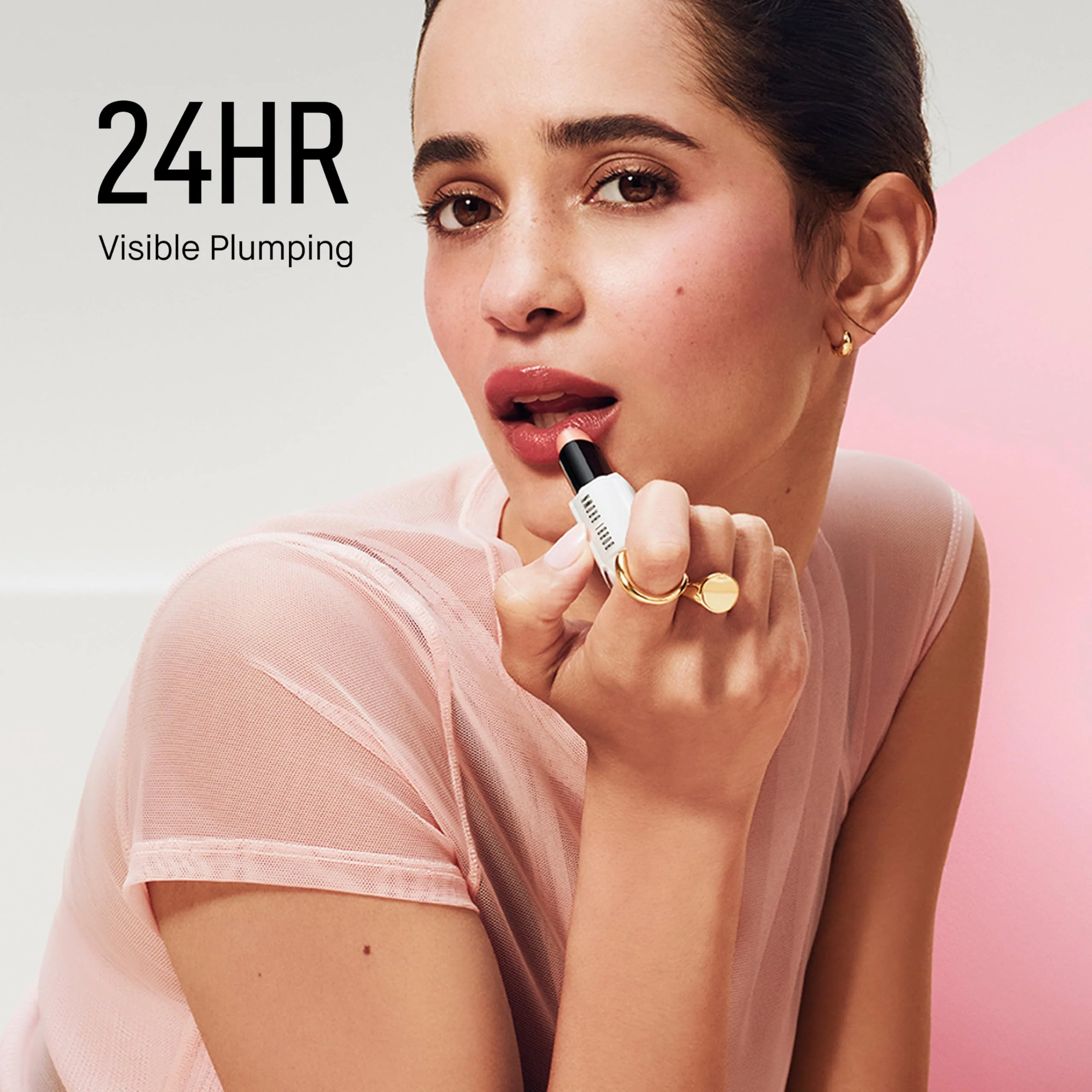 Bobbi Brown Extra Lip Tinted Balm | Hydrating Lip Treatment with Plumping + Peptide Technology, 0.08 Ounce, Bare Pink - Image 5