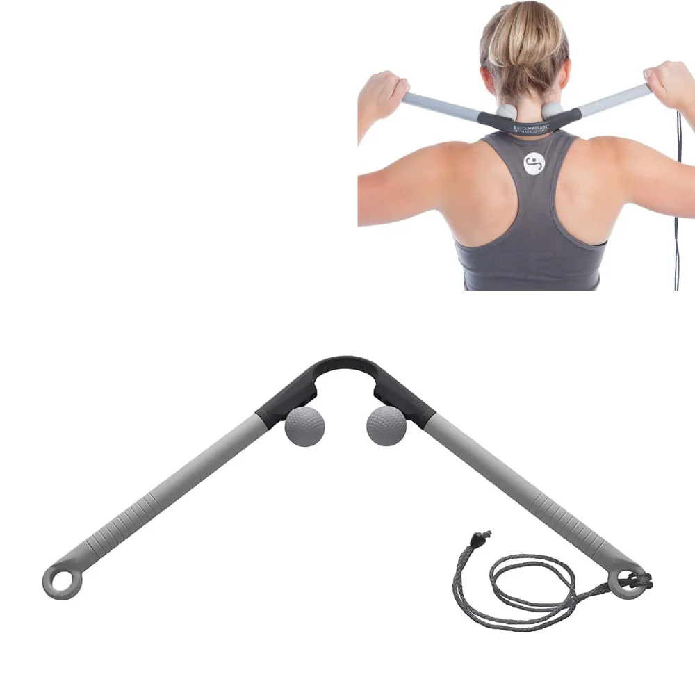 Body Back AccuMassage - Dual Pressure Point Massage Tool & Massage Hammer - 2 in 1 Design - Shiatsu Neck Massager Tool, Golf Ball Percussion Massager for Deep Tissue - Image 2