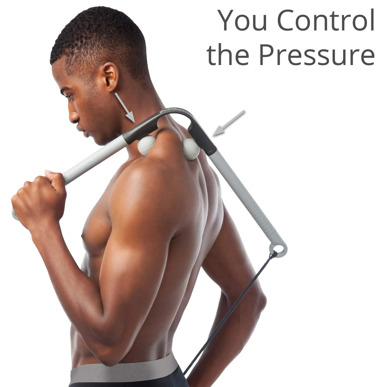 Body Back AccuMassage - Dual Pressure Point Massage Tool & Massage Hammer - 2 in 1 Design - Shiatsu Neck Massager Tool, Golf Ball Percussion Massager for Deep Tissue - Image 4