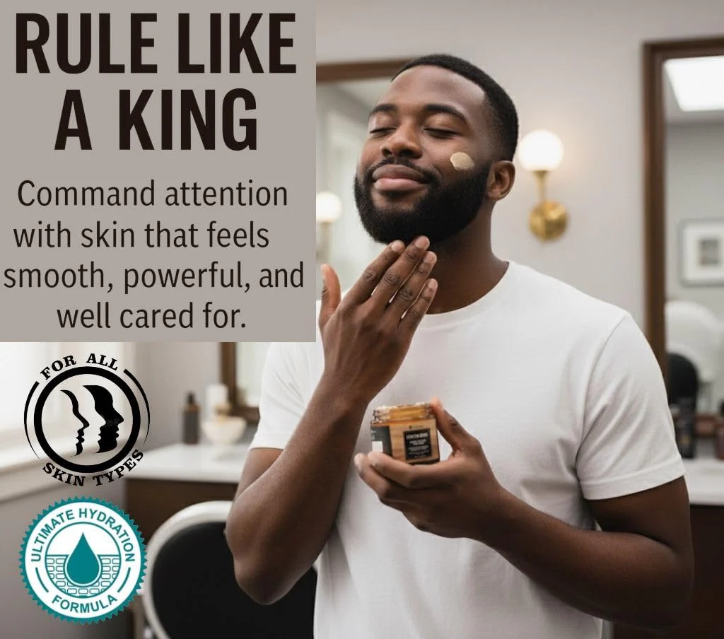 Body Butter for Men- Cocoa King Body Butter - Cocoa butter and Cologne Scent - 5.26 oz Body Cream Blend - Image 2