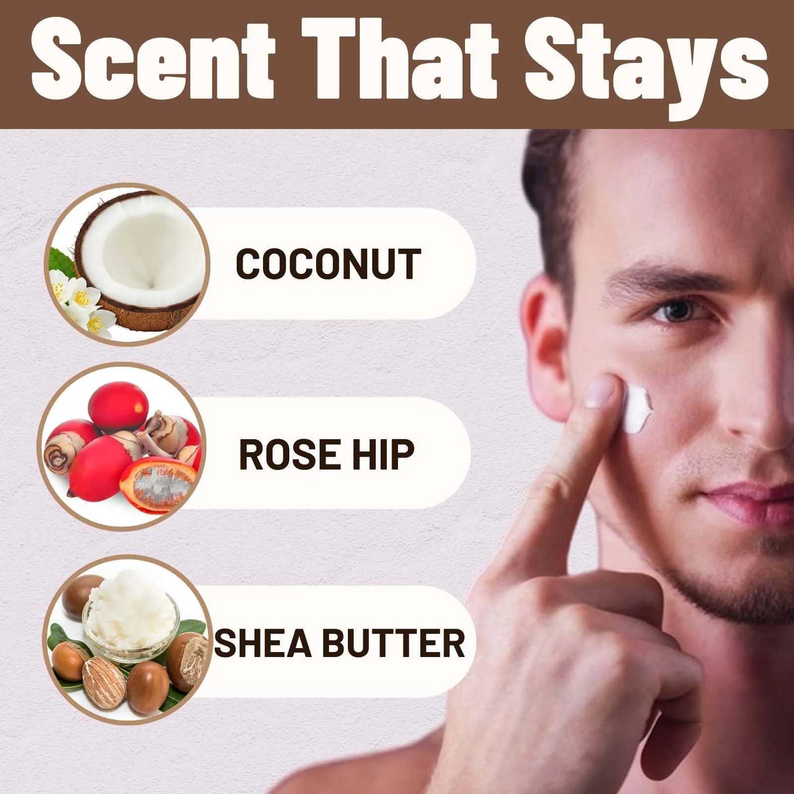 Body Butter, Penrose Skin Body Butter for Men, Scents Body Cream with Shea Butter, Cocoa Butter & Coconut Oil, Hydration That Hits & Long-Lasting Scent & Non-greasy (1 PCS) - Image 3