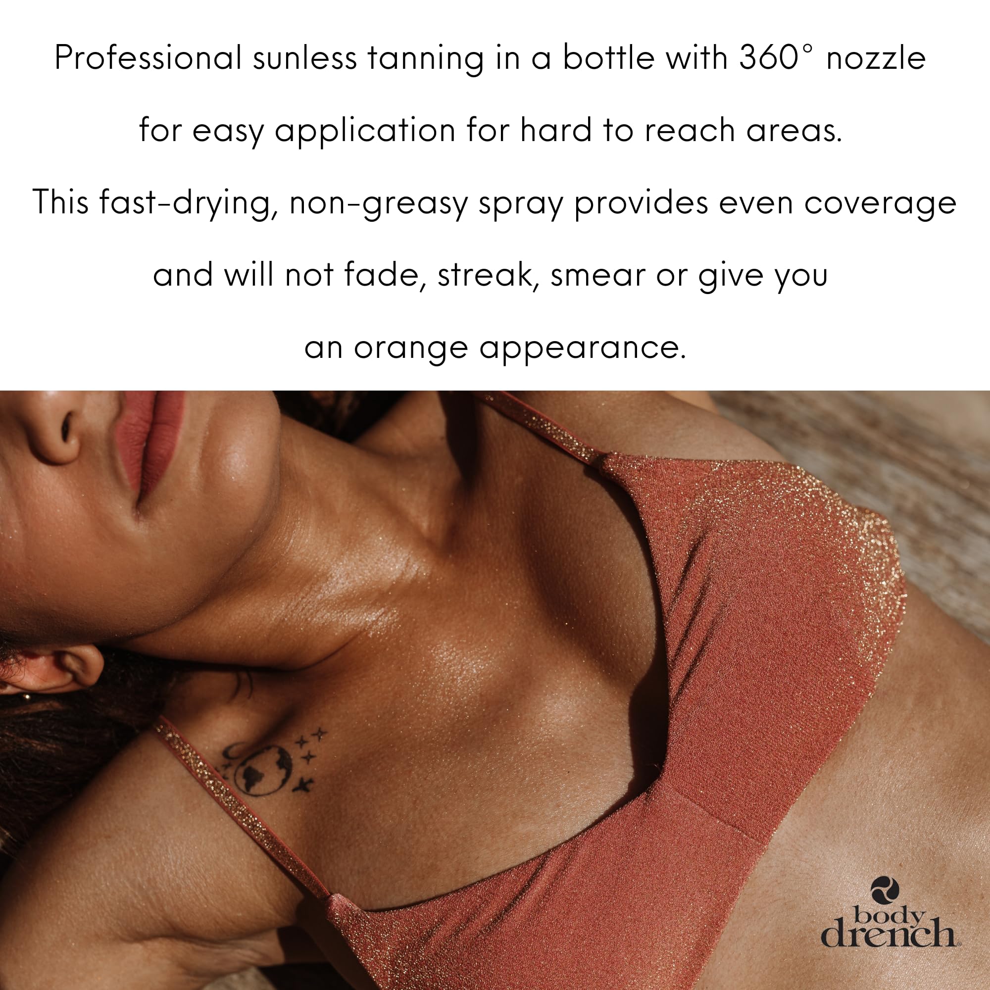 Body Drench Quicktan Quick Tan Bronzing Spray Medium Dark (The Perfect Ultra Bronzing Self-tanner a Fast-drying Formula) - Size 6 Oz / 170g (Pack of 2) - Image 3