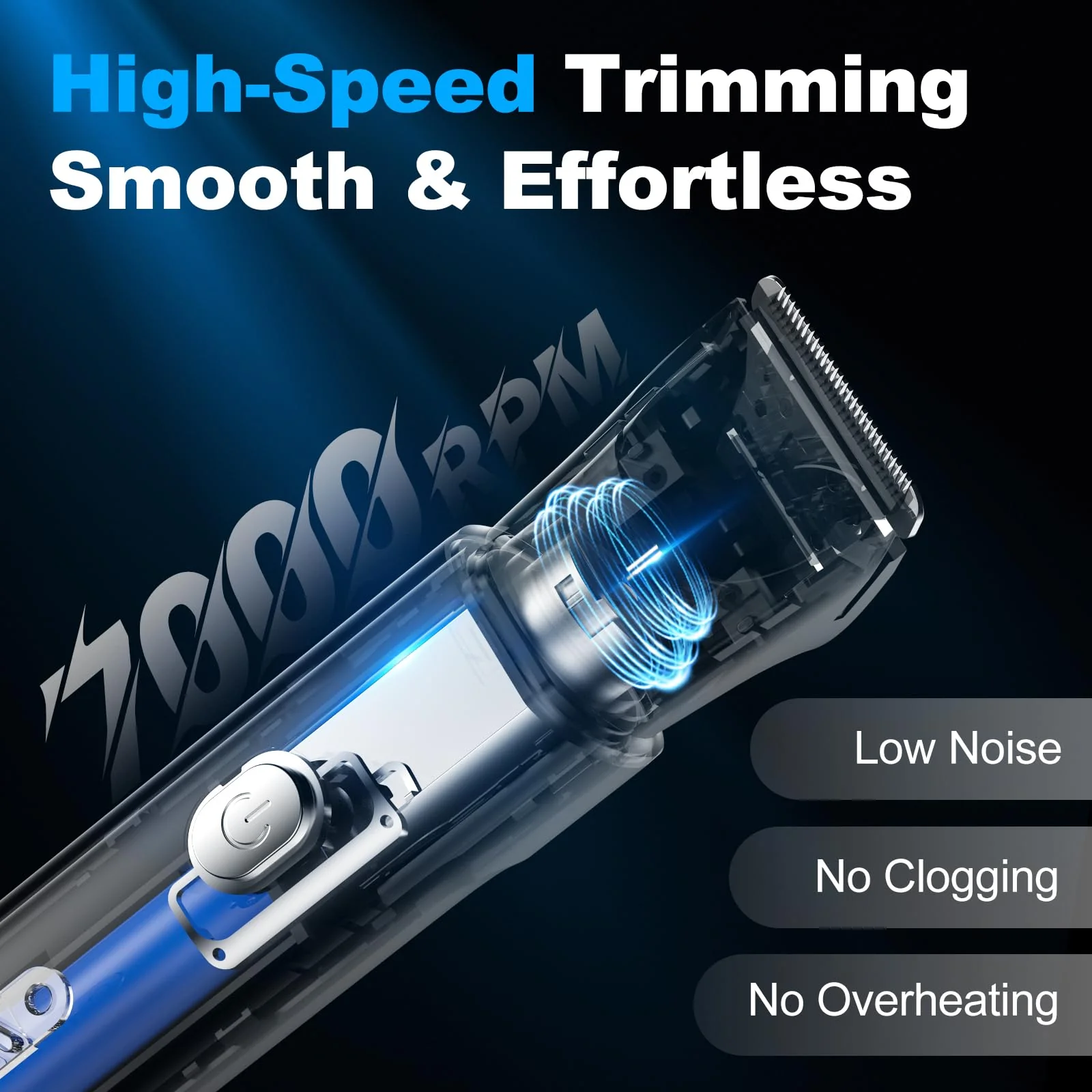 Body Hair Trimmer for Men: Manscape Electric Razor, Versatile Hair Trimmer for Groin, Beard, Nose/Ear Hair, Waterproof & USB-C Rechargeable,Travel Lock,Christmas Gifts for Men - Image 4