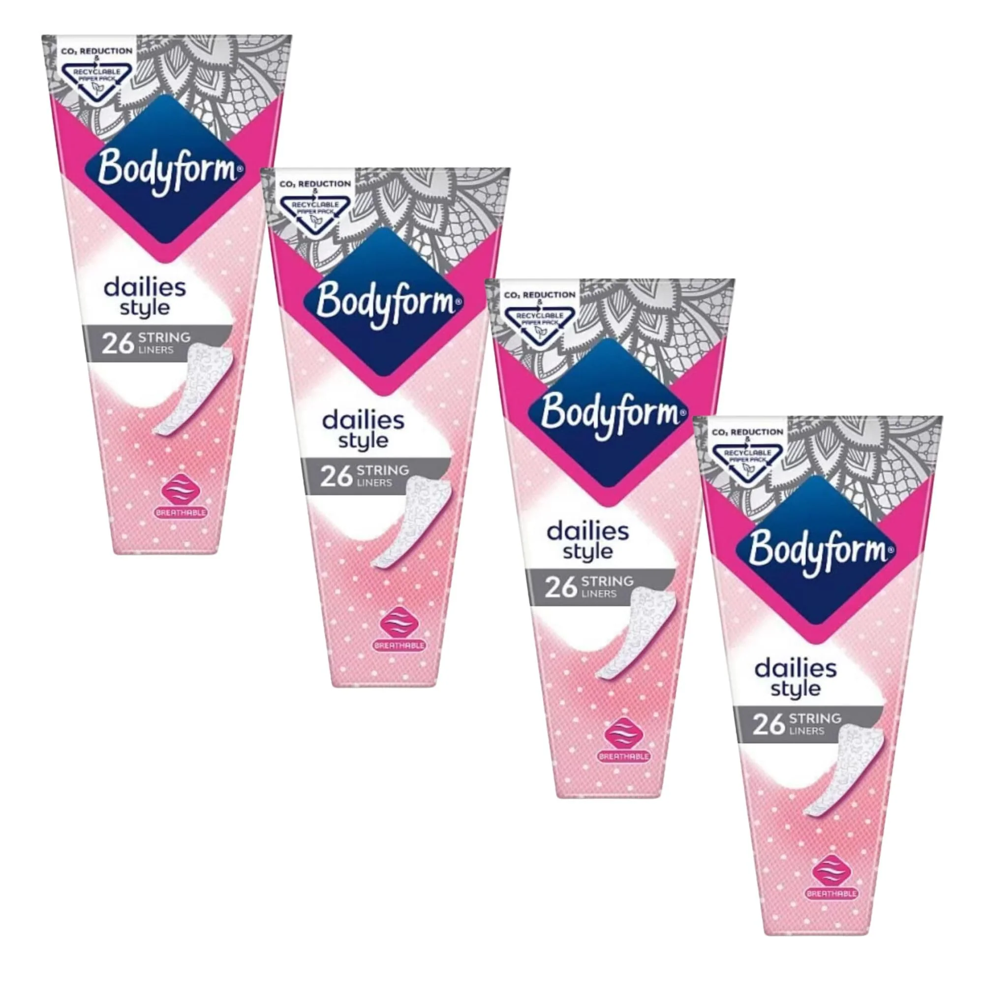 Bodyform Dailies Thong String Liners 30 x 4 Packs Bulk Buy Multipack - Image 2