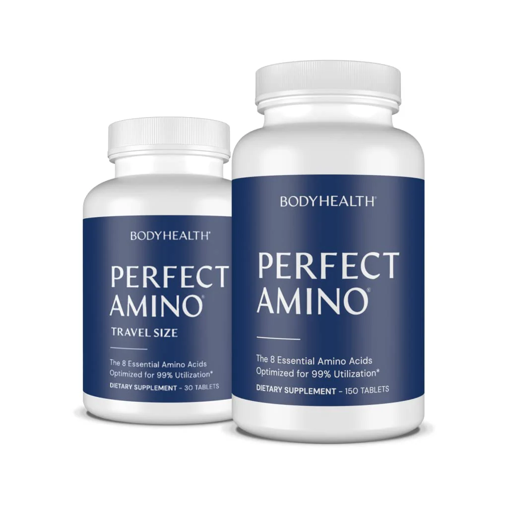 BodyHealth PerfectAmino Tablets (150ct Plus 30ct Travel Bottle), Essential Amino Acid with BCAAs + Lysine, Phenylalanine, Threonine, Methionine, Tryptophan, Supplement for Recovery & Strength - Image 7