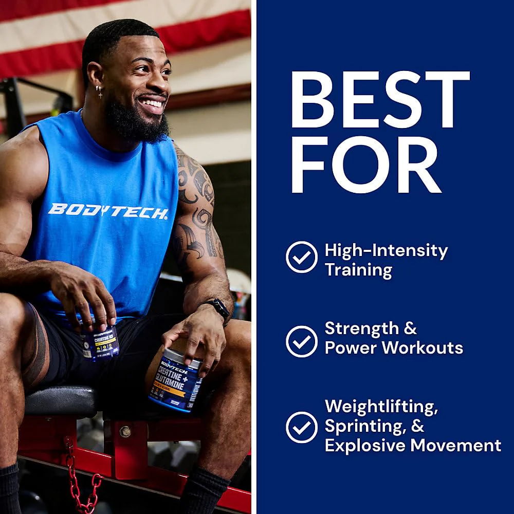 BodyTech Creatine Monohydrate Powder, Unflavored Micronized Creatine Formula for Men and Women, 5g per Serving, Pre Workout & Post Workout Supplement, Gluten Free, Sugar Free, 31.9 Oz, 181 Servings - Image 7