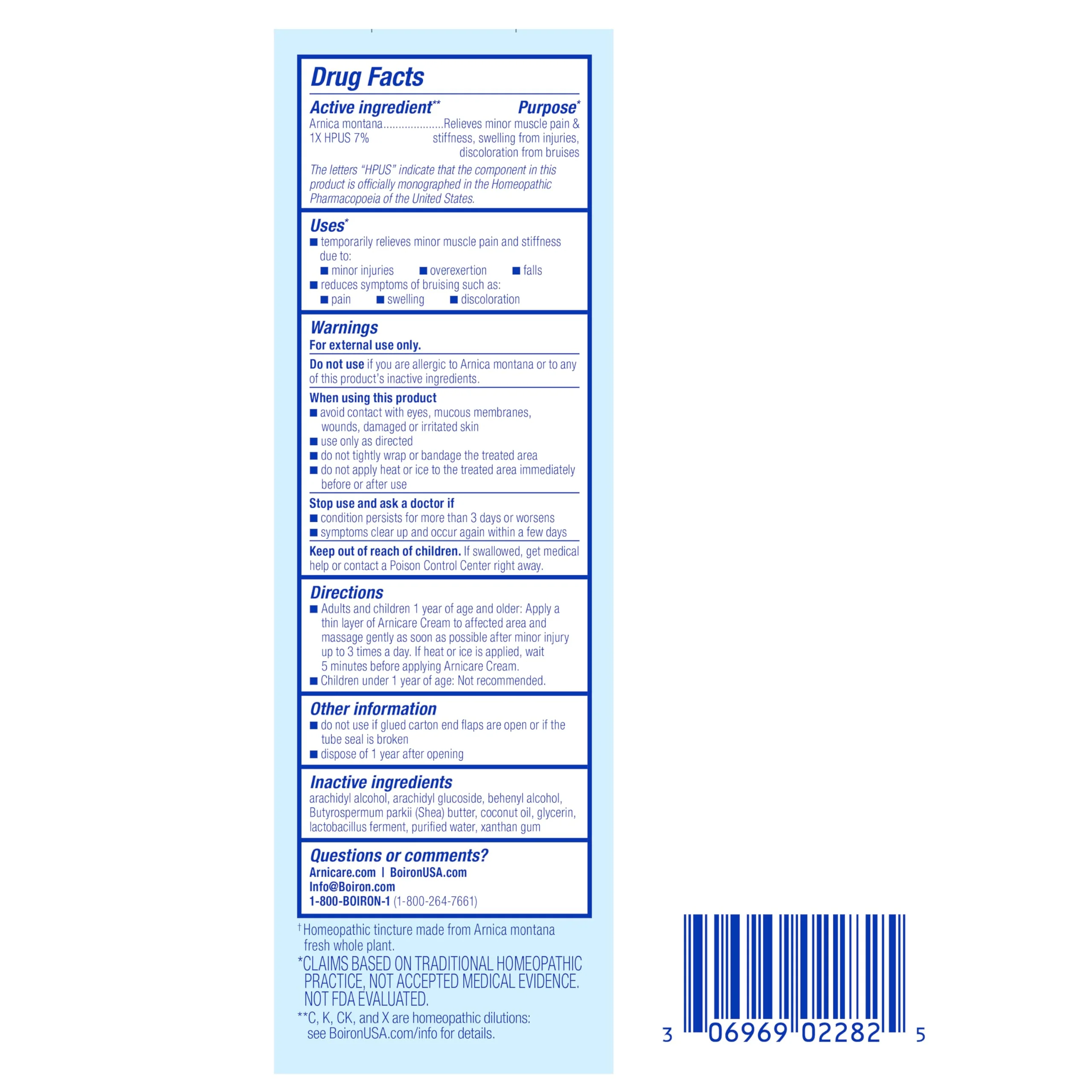 Boiron Arnicare Cream for Joint Pain, Muscle Pain, Swelling, Soreness, Stiffness, and Bruises - Fast Absorbing and Fragrance-Free - 4.2 oz - Image 7