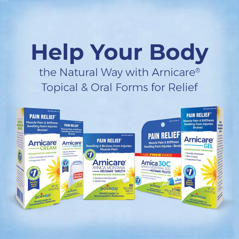 Boiron Arnicare Gel for Relief of Joint Pain, Muscle Pain, Muscle Soreness, and Swelling from Bruises or Injury - Non-greasy and Fragrance-Free - 4.2 oz - Image 8
