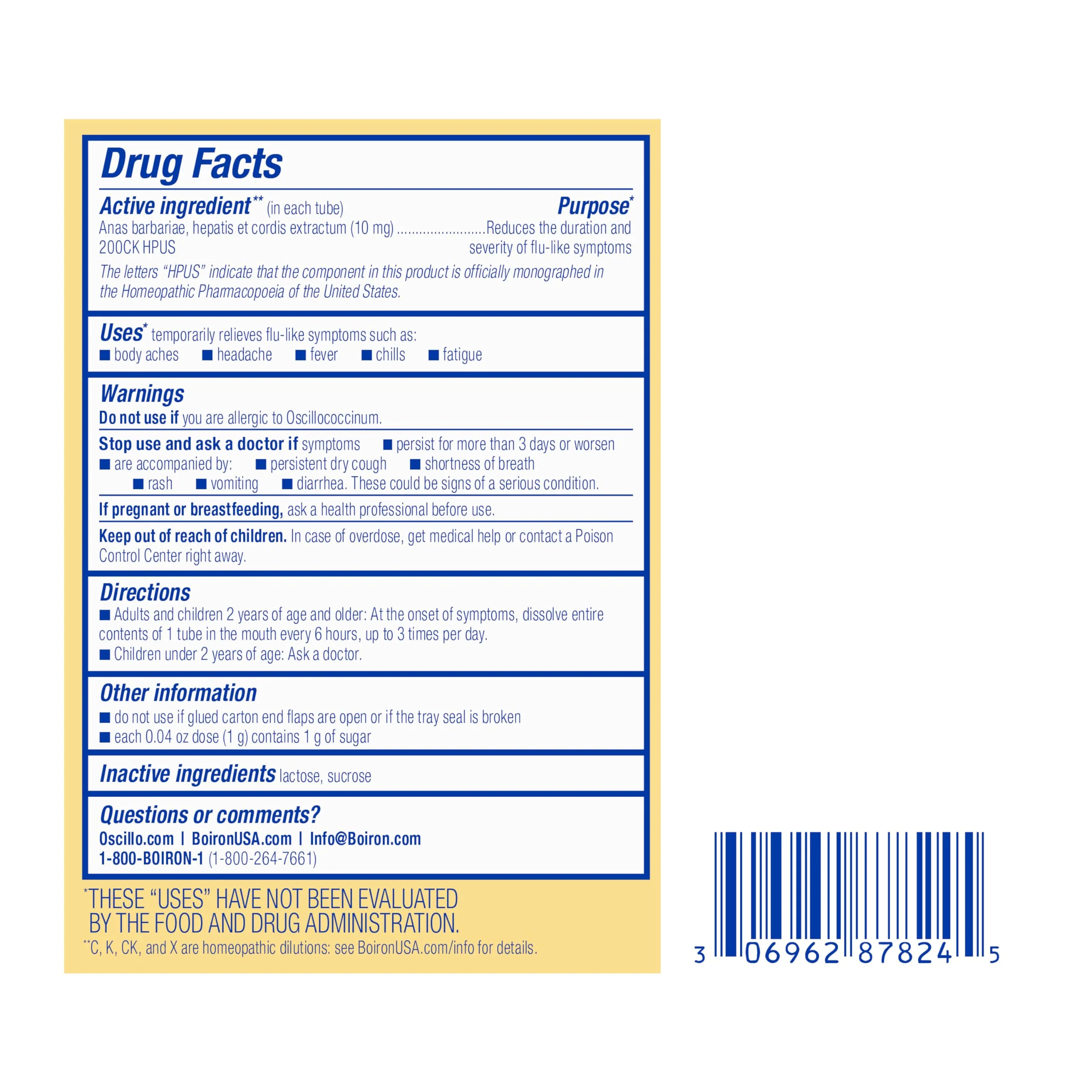Boiron Oscillococcinum for Relief from Flu-Like Symptoms of Body Aches, Headache, Fever, Chills, and Fatigue - 30 Doses - Image 8