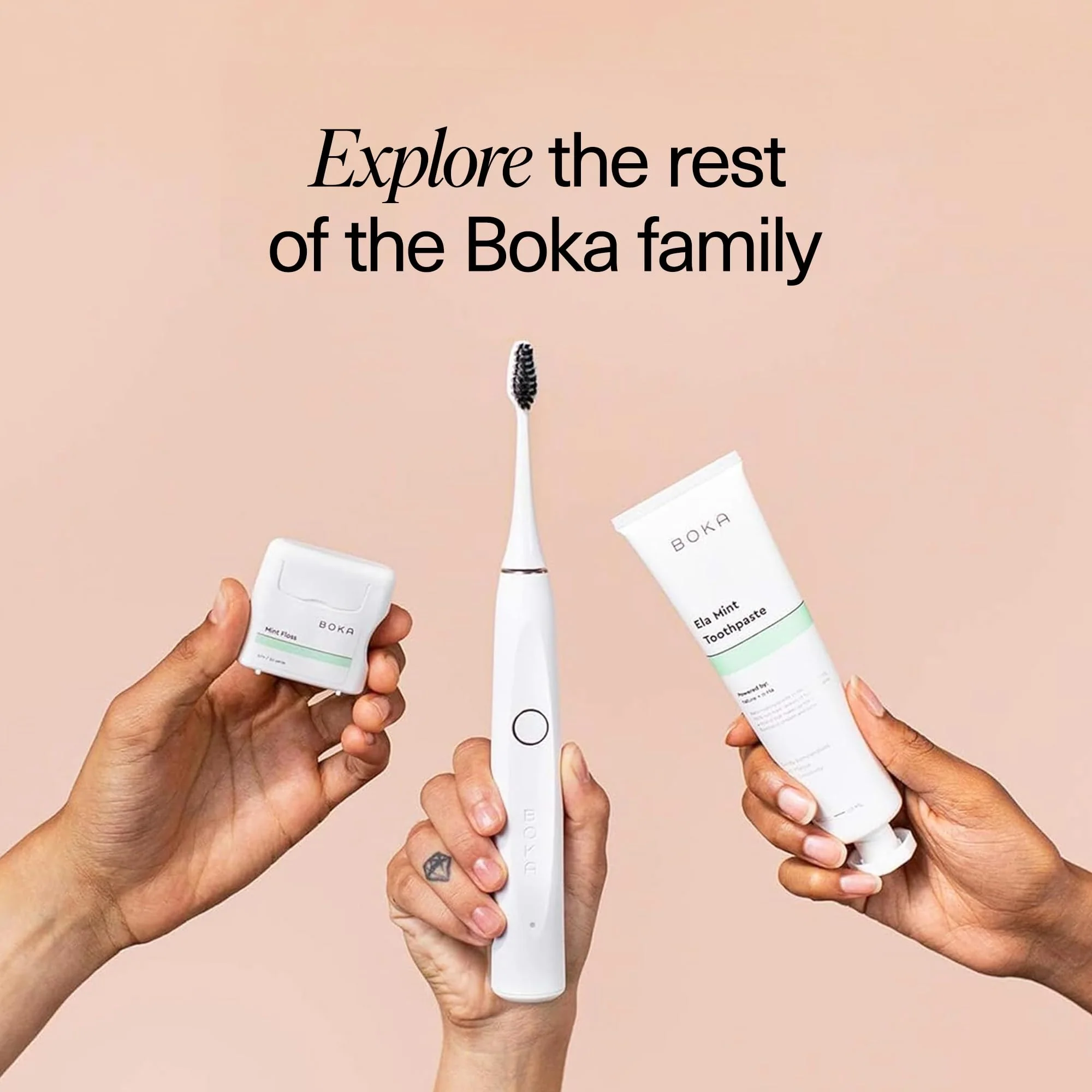 Boka Fluoride Free Toothpaste Nano Hydroxyapatite, Helps Remineralize, Appropriate for Sensitive Teeth, Whitening - for Adult, Kids Oral Care - Apple Pomegranate Flavor, 4Fl Oz 1 Pk-US Manufactured - Image 4
