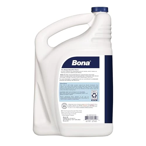 Bona Hardwood Floor Cleaner Refill, 128 fl oz, Unscented, Refill for Spray Mops and Bottles, Residue-Free Floor Cleaning Solution for Wood Floors - Image 7