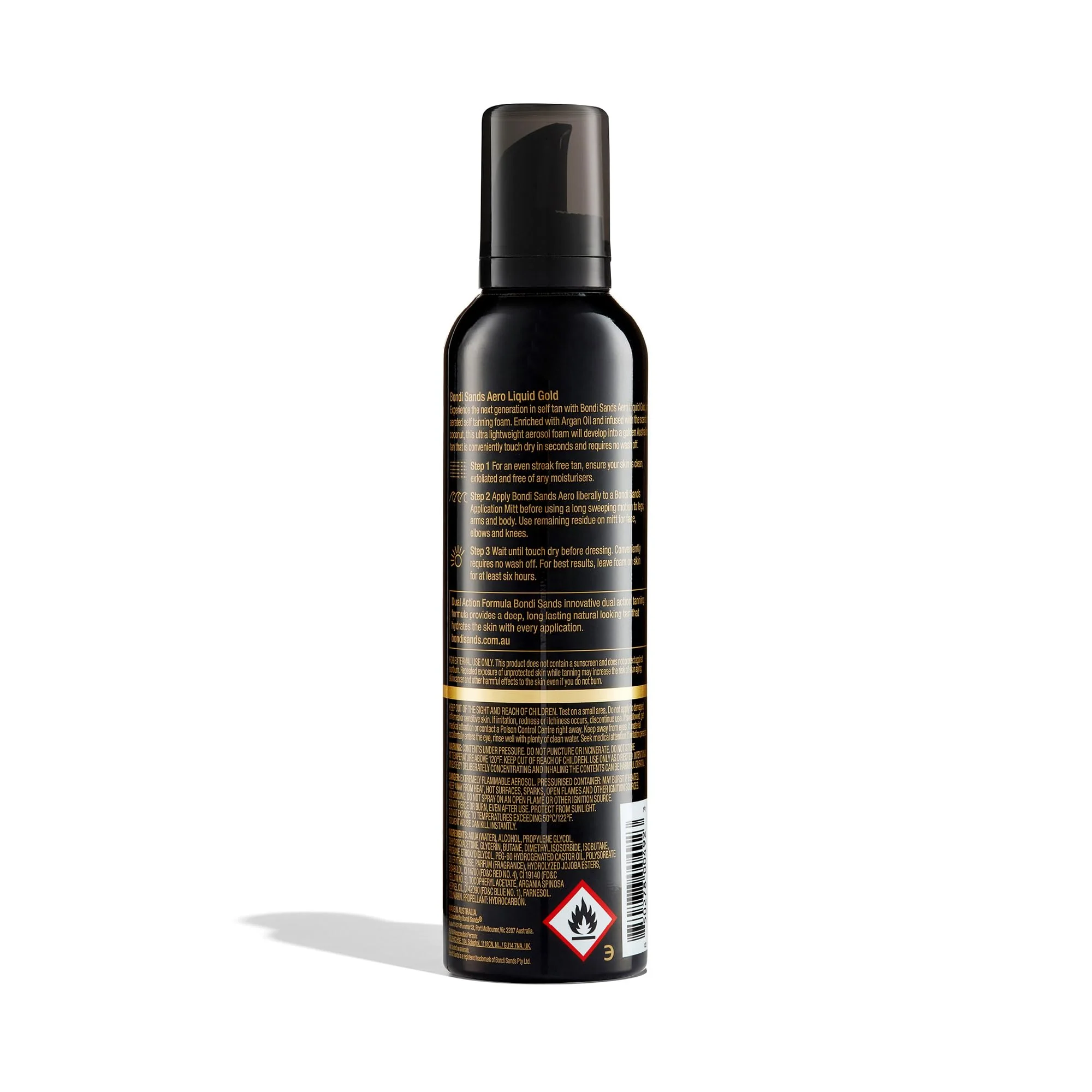 Bondi Sands Aero Liquid Gold Self Tanning Foam | Lightweight + Quick Dry Aerosol Formula Gives Skin a Long-Lasting Golden Tan | 7.61 Oz/225 mL - Image 8