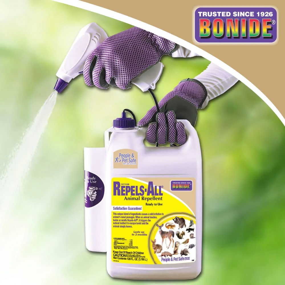 Bonide Repels-All Animal Repellent, 128 oz Ready-to-Use with Power Sprayer, Deters Pests from Lawn & Garden, People & Pet Safe - Image 4