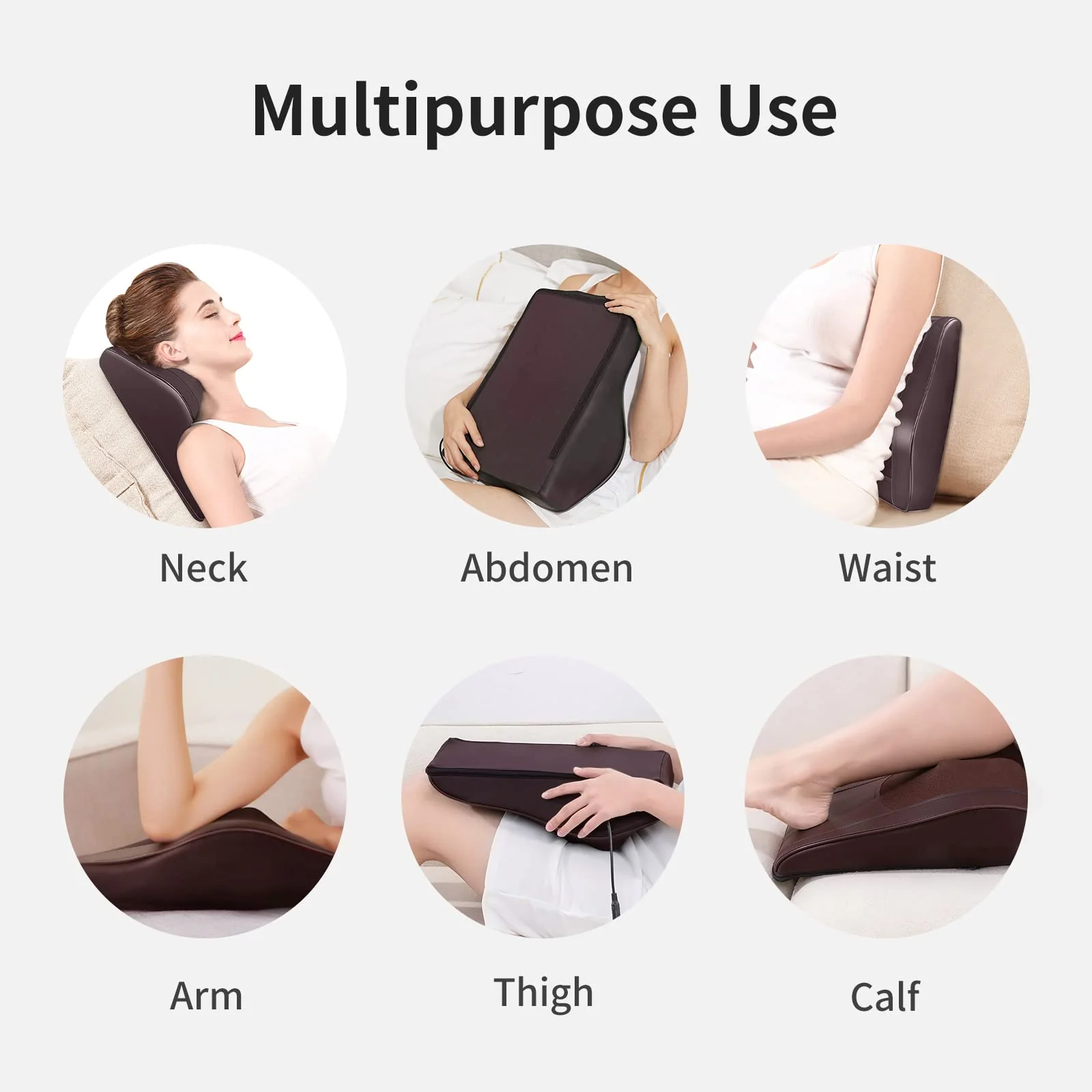 Boriwat Back Massager Neck Massager with Heat, Shiatsu Massage Pillow for Pain Relief, Massagers for Neck and Back, Shoulder, Leg, Gifts for Men Women Mom Dad, Stress Relax at Home Office and Car - Image 7