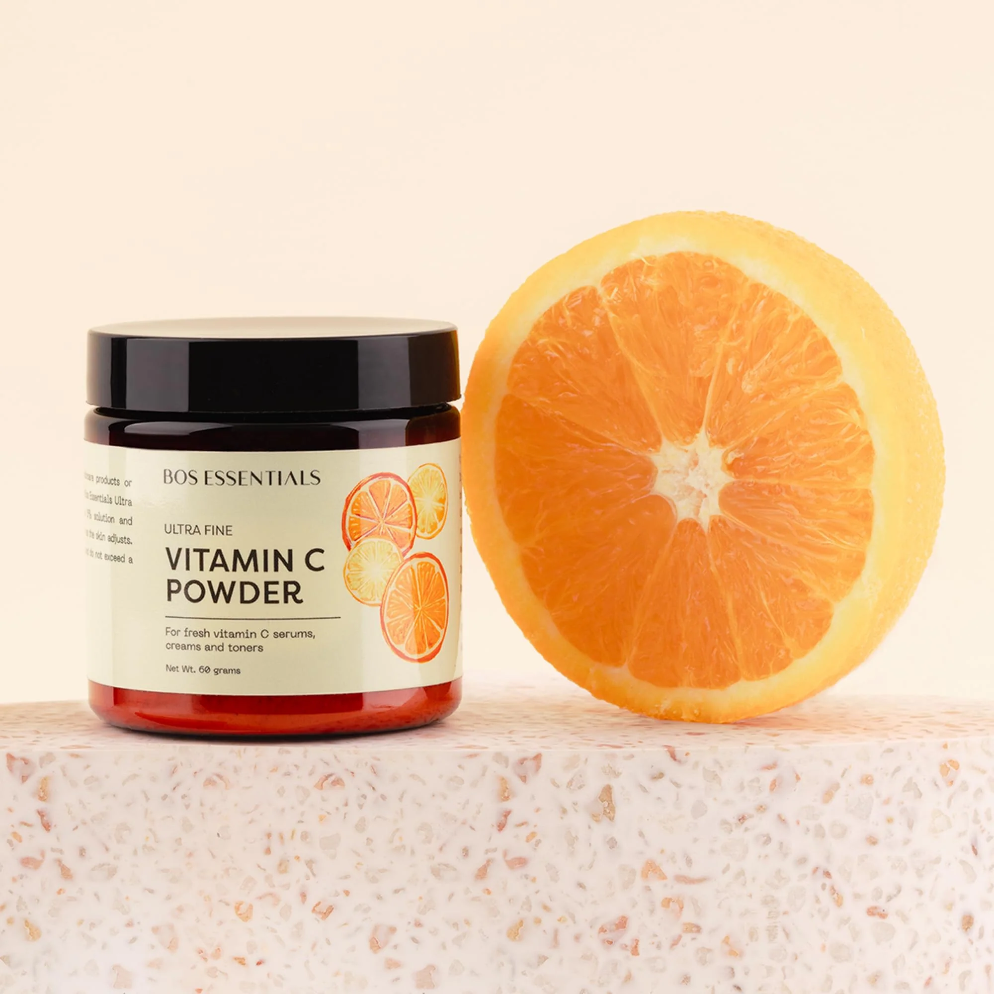 Bos Essentials Ultra Fine Vitamin C Powder, 100% Pure Ascorbic Acid, Non-GMO, Cosmetic-Grade, Dissolves Instantly for DIY Serums, creams, and toners - Image 4