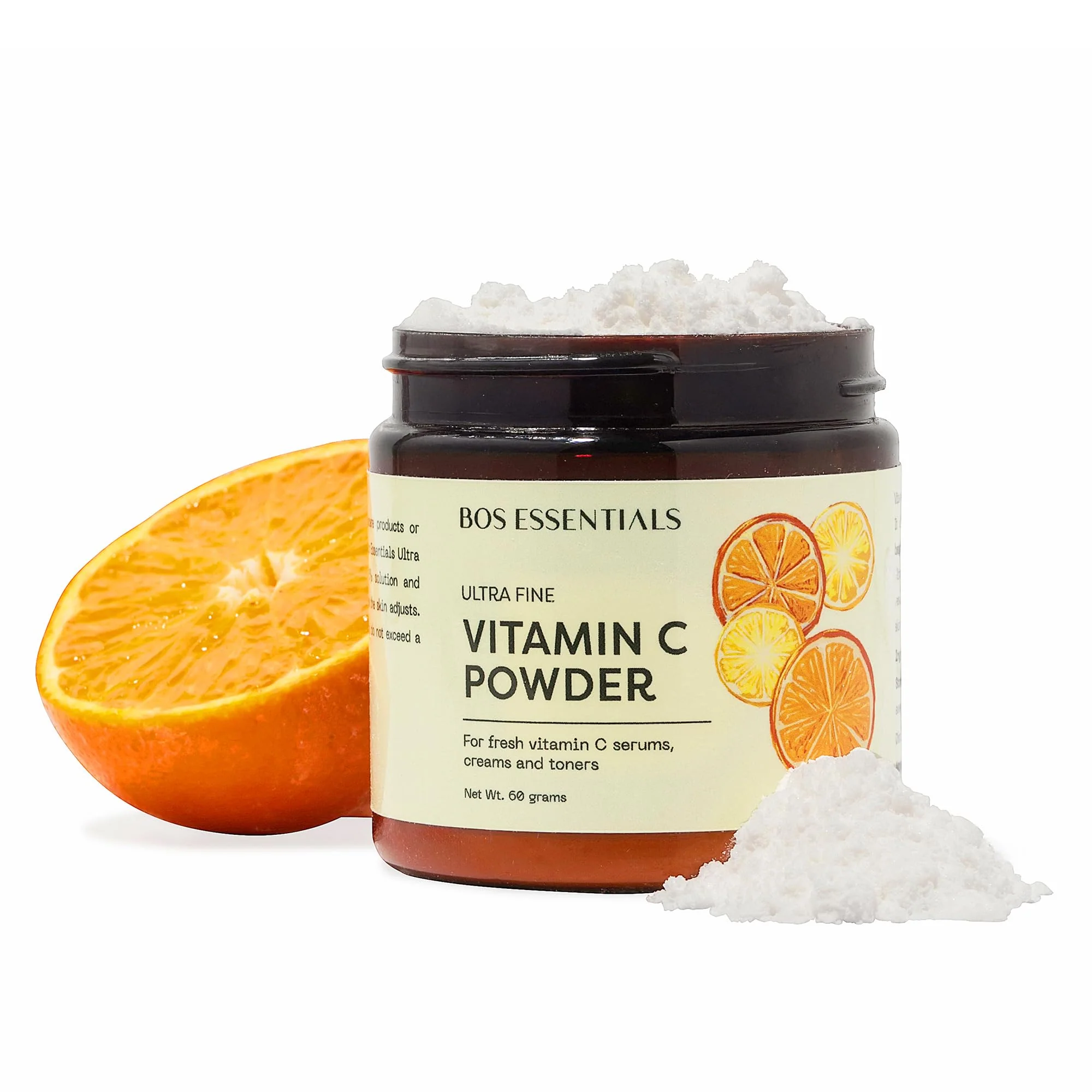 Bos Essentials Ultra Fine Vitamin C Powder, 100% Pure Ascorbic Acid, Non-GMO, Cosmetic-Grade, Dissolves Instantly for DIY Serums, creams, and toners - Image 5