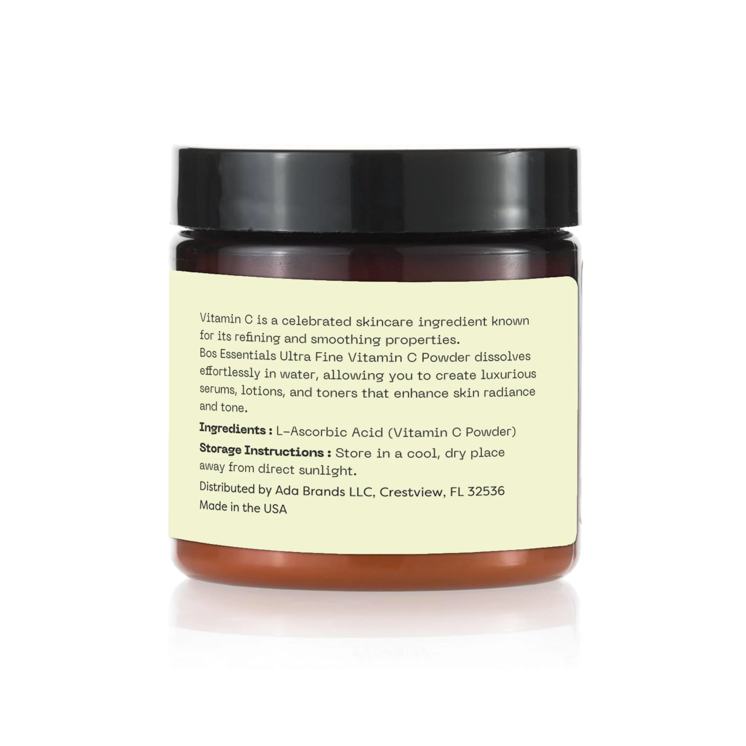 Bos Essentials Ultra Fine Vitamin C Powder, 100% Pure Ascorbic Acid, Non-GMO, Cosmetic-Grade, Dissolves Instantly for DIY Serums, creams, and toners - Image 7