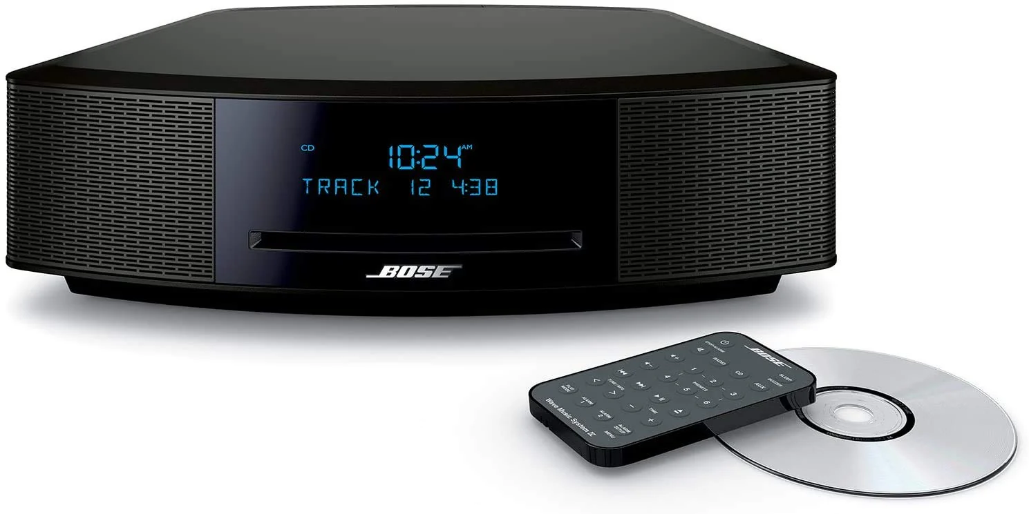 Bose Wave Music System IV - Espresso Black - for Holiday Family Entertainment - CD/MP3 CD Player, Advanced AM/FM Tuner, Dual Alarm, Remote Control, 2.4m AC Power Cable, 4.5" Inches Tall (Renewed) - Image 6