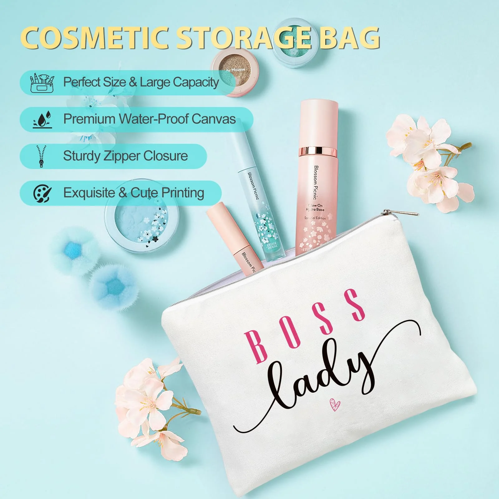 Boss Lady Gifts for Women, Best Boss Gifts for Women with Canvas Tote Bag, Funny Boss Christmas Gifts for Women, Cool Gifts for Bosses Female, Office Appreciation Gifts for Birthday Boss Day - Image 7