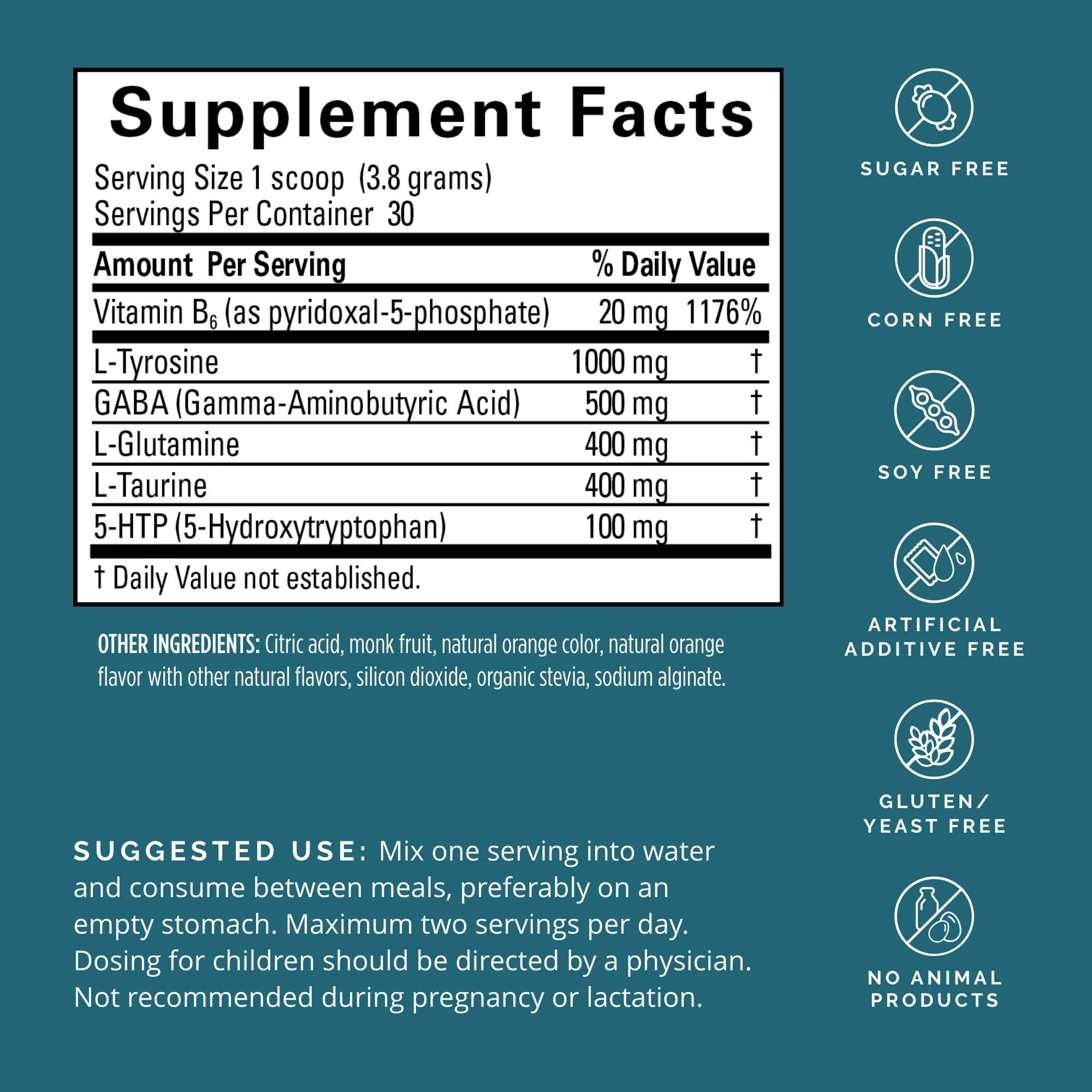 BRAINMD Dr Amen NeuroLink Powder - 114g - Supports Memory, Focus & Concentration - Gluten Free - 30 Servings - Image 3