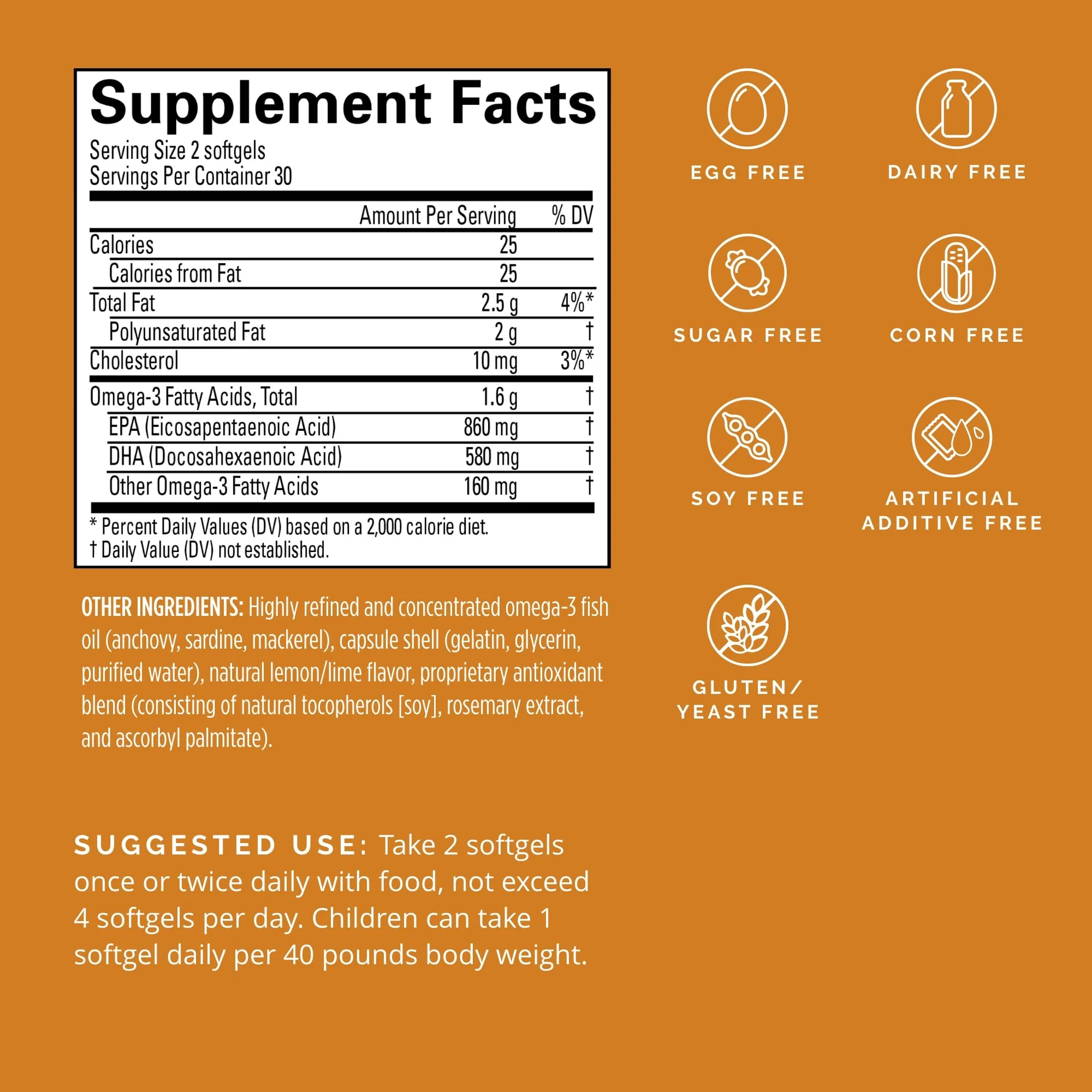 BRAINMD Dr Amen Omega-3 Power - 60 Capsules - Joint & Immune Support Supplement - Contains DHA & EPA - Gluten Free - 30 Servings - Image 6