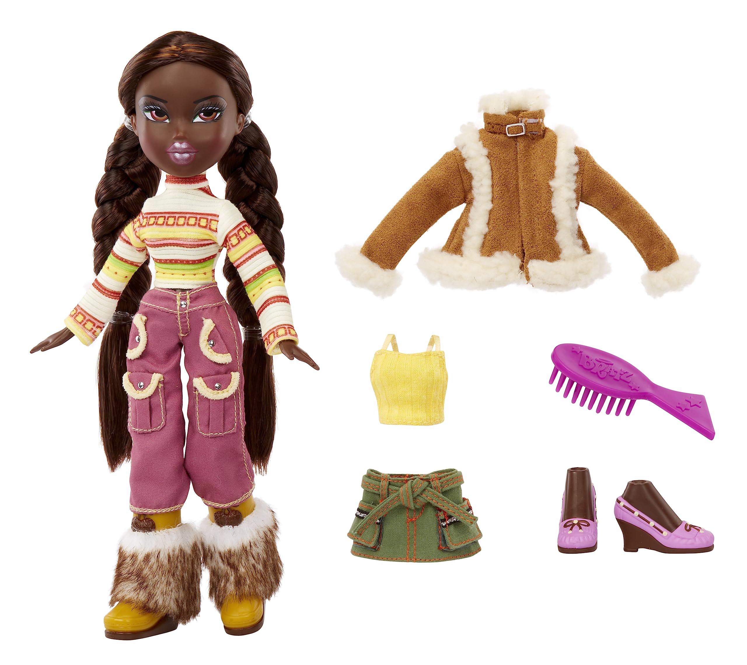 Bratz Original Fashion Doll Felicia Series 3 with 2 Outfits and Poster, Collectors Ages 6 7 8 9 10+ - Image 3