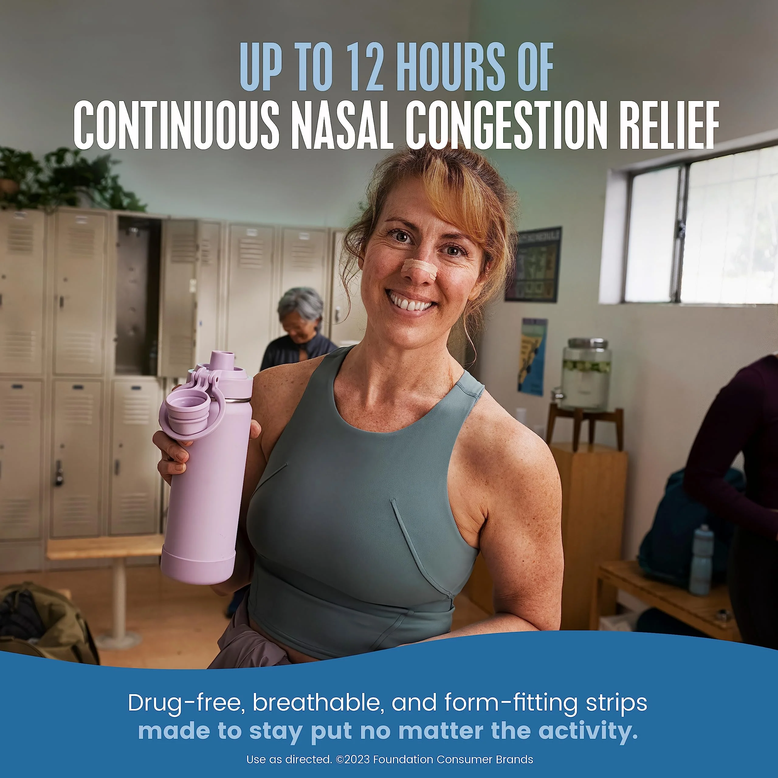 Breathe Right Nasal Strips, Extra Strength Tan Nose Strips, Drug-Free Nasal Congestion Relief for Better Breathing, Help Relieve Snoring, Caused by Colds & Allergies, Deviated Septum, 30ct - Image 4